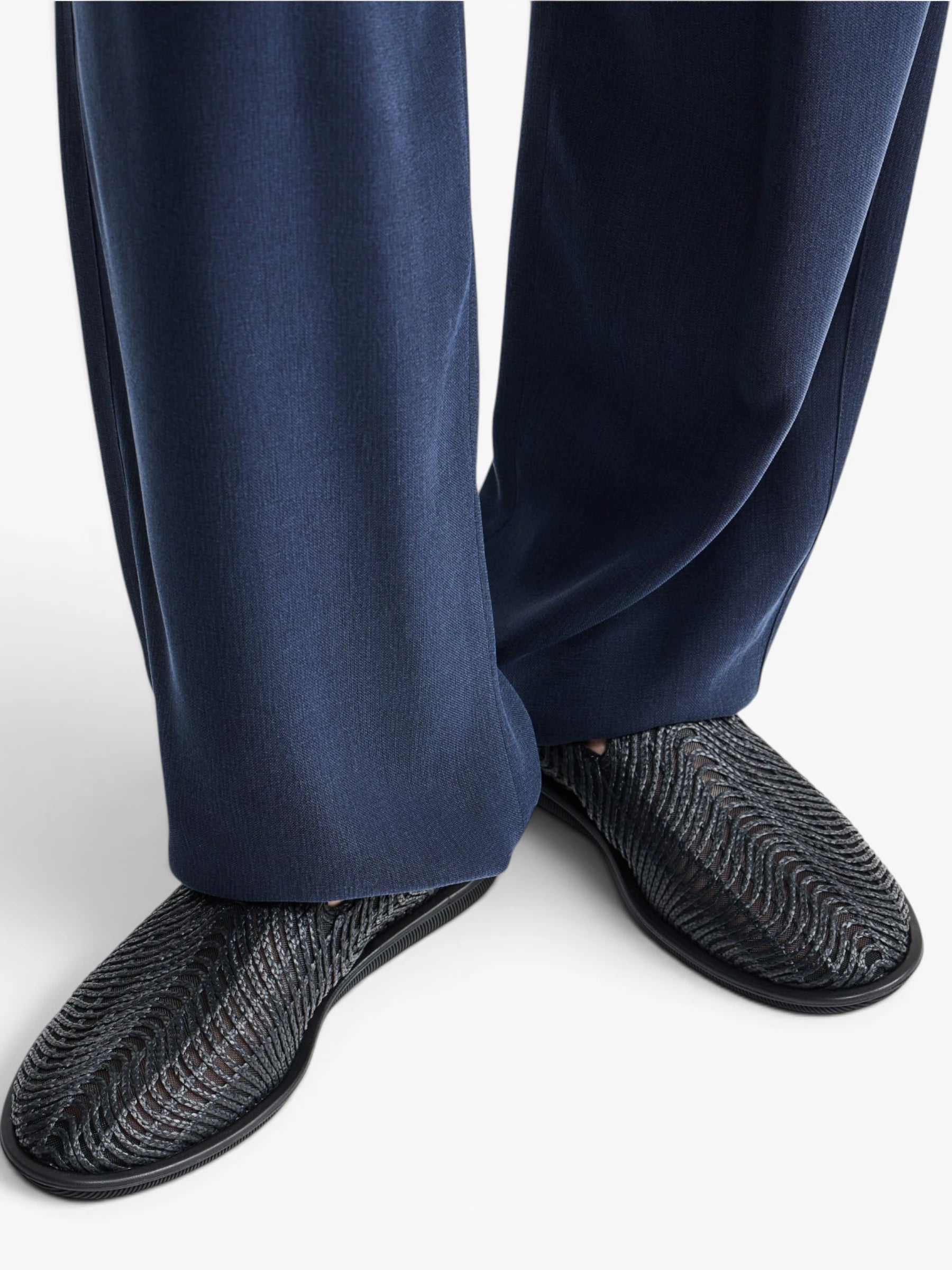 Woven Slipper - Nero