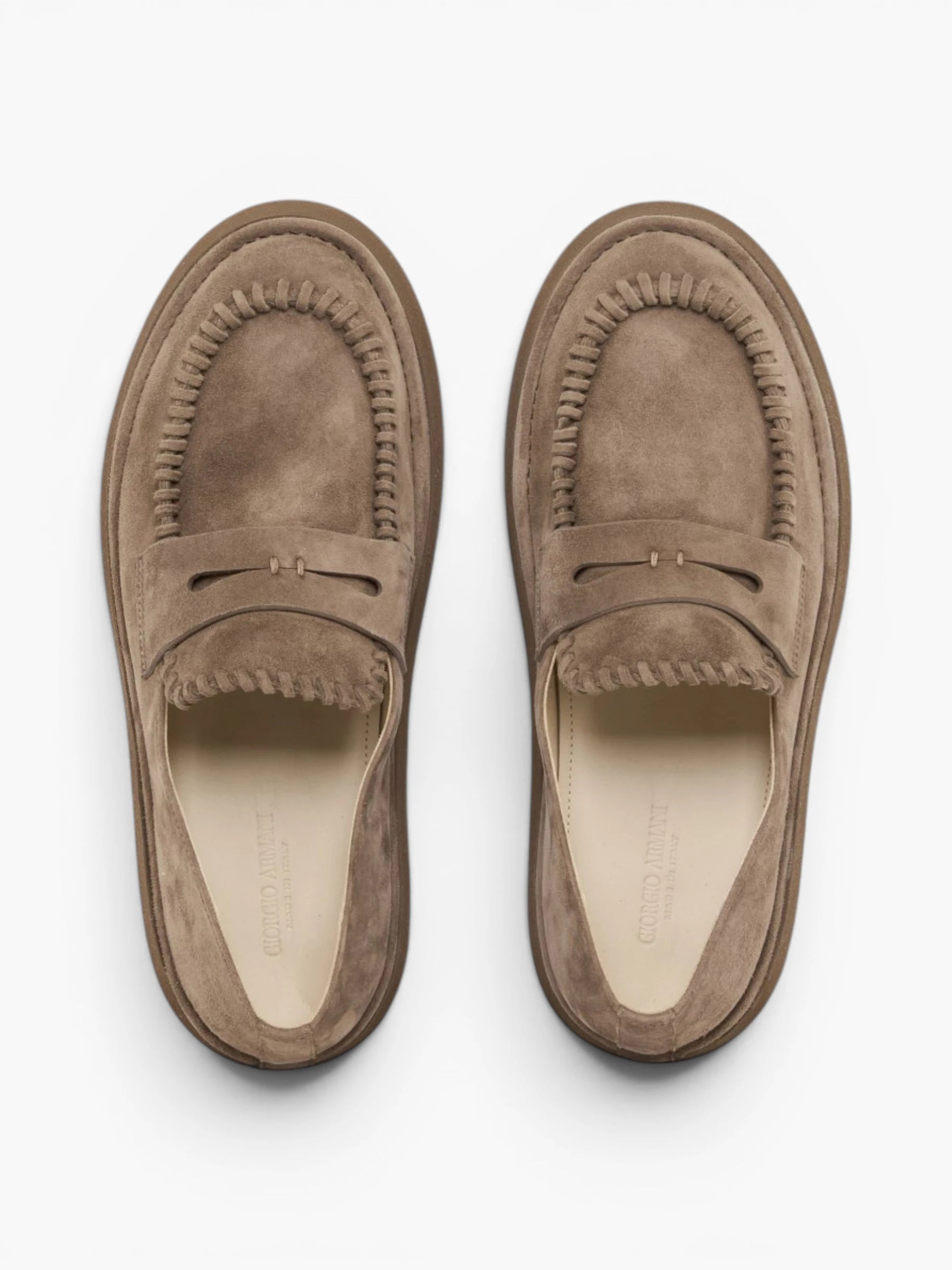 Suede Loafers - Licht beige