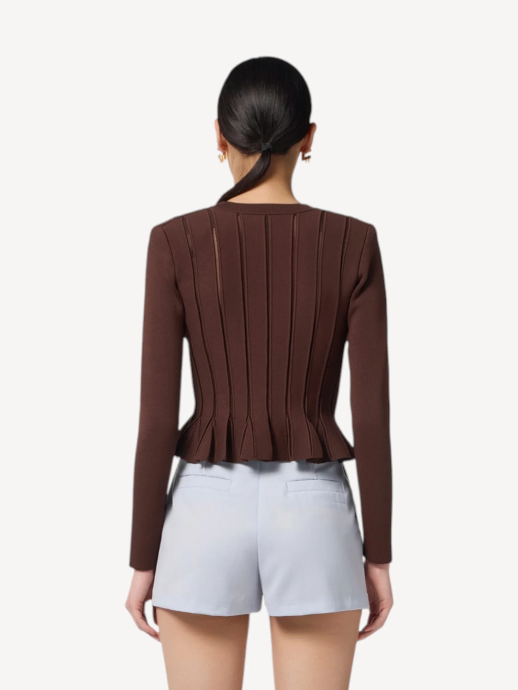 Gebreide Cardigan - Coffee