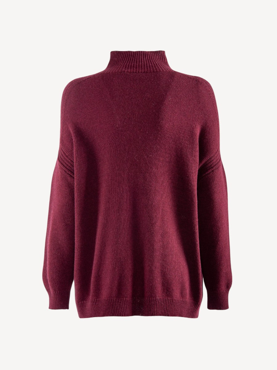 Turtleneck Sweater Masolino - Bordeaux