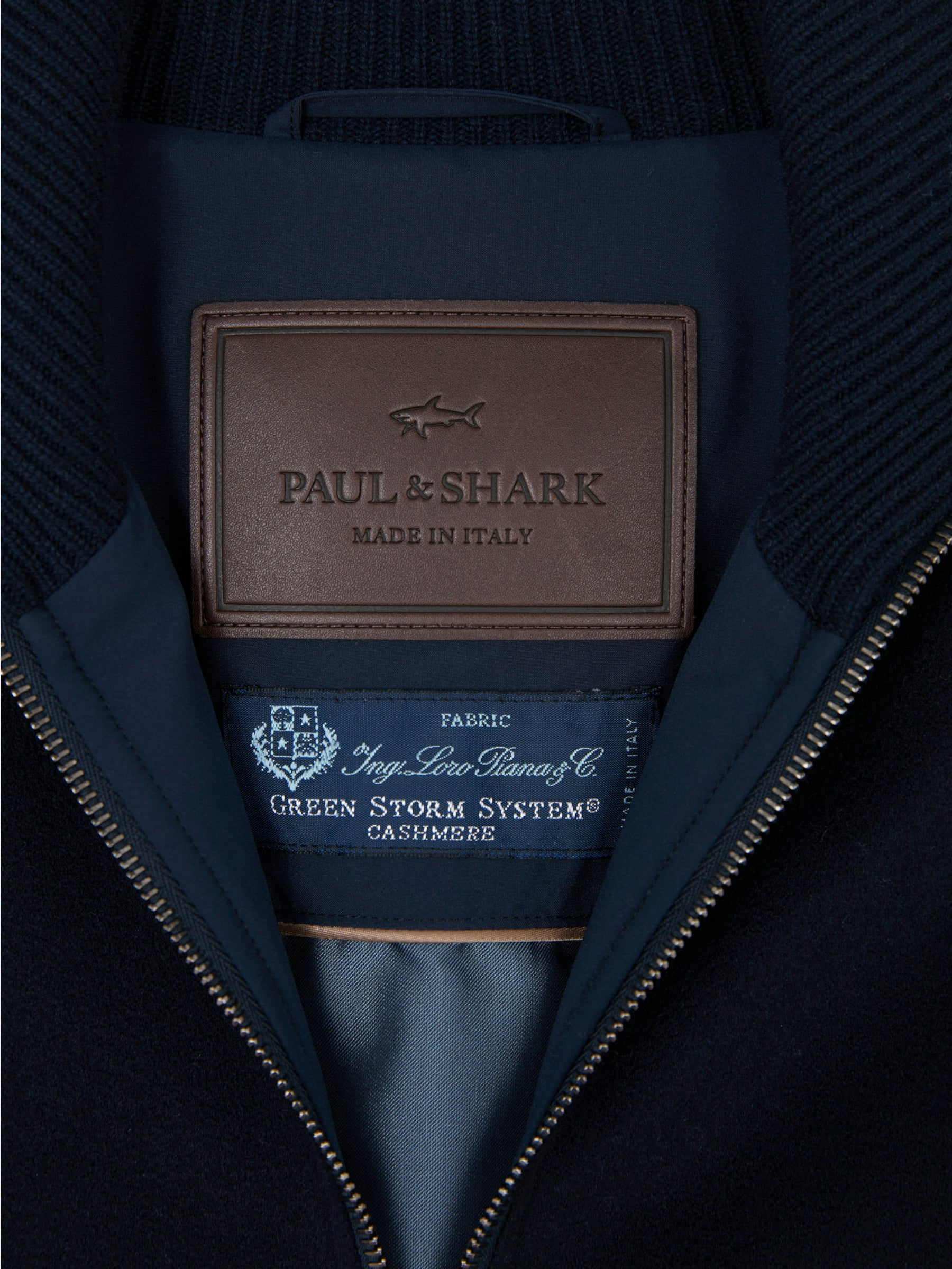 Hybrid Wool Cashmere Jacket - Donkerblauw