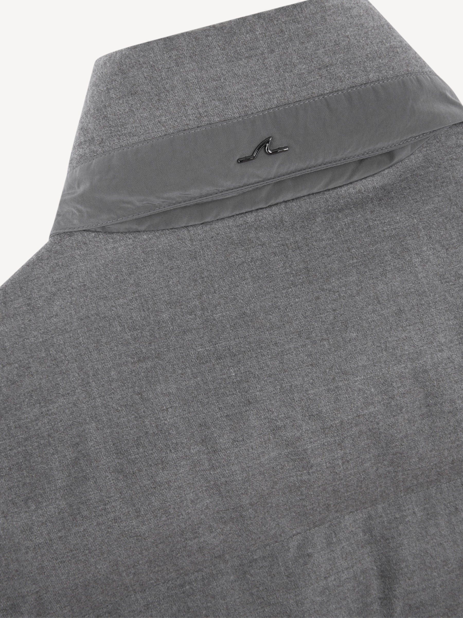 Wool Silk Puffer Jacket - Licht Taupe