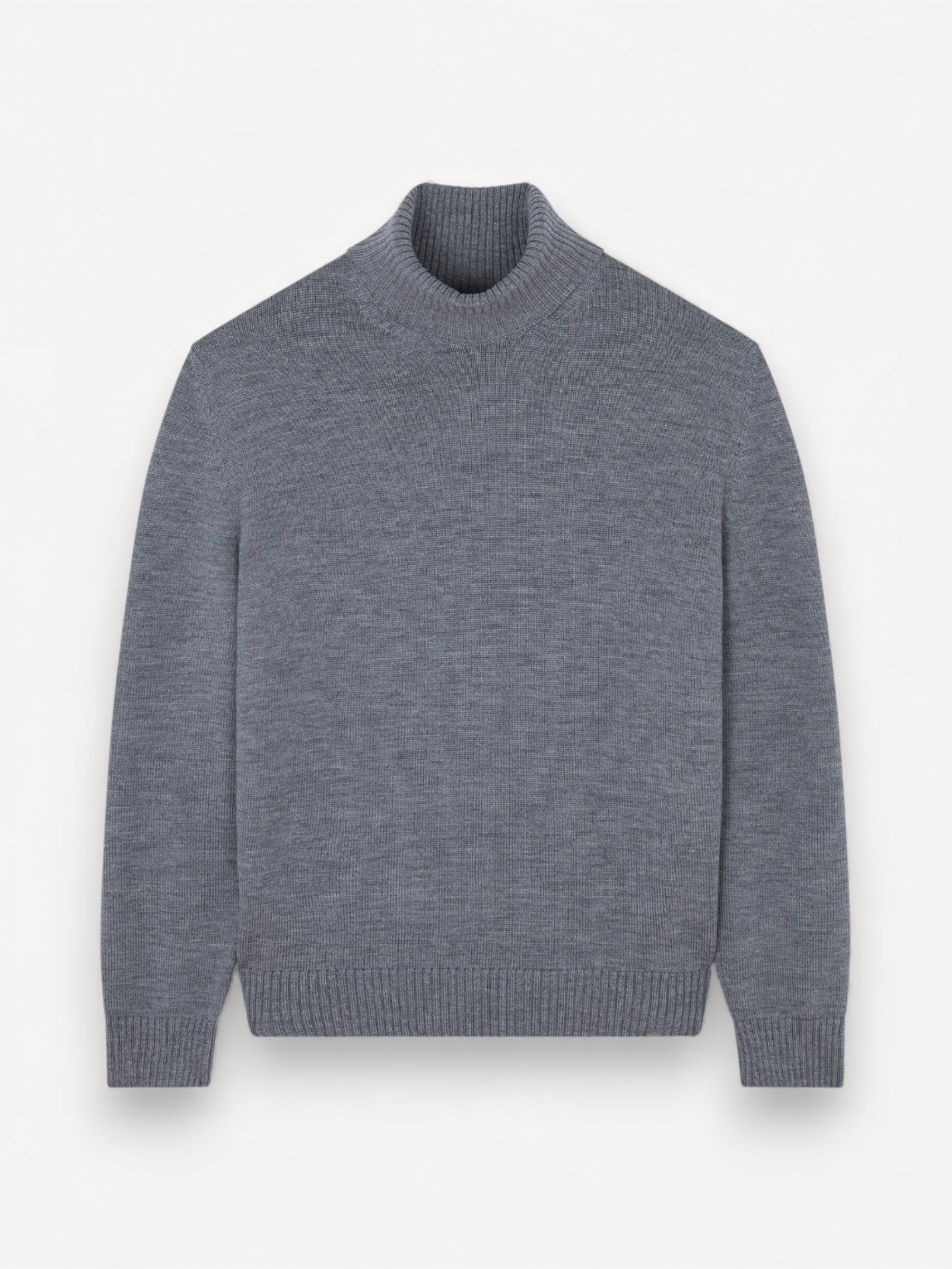 Soft-touch Wool Turtleneck - Grijs