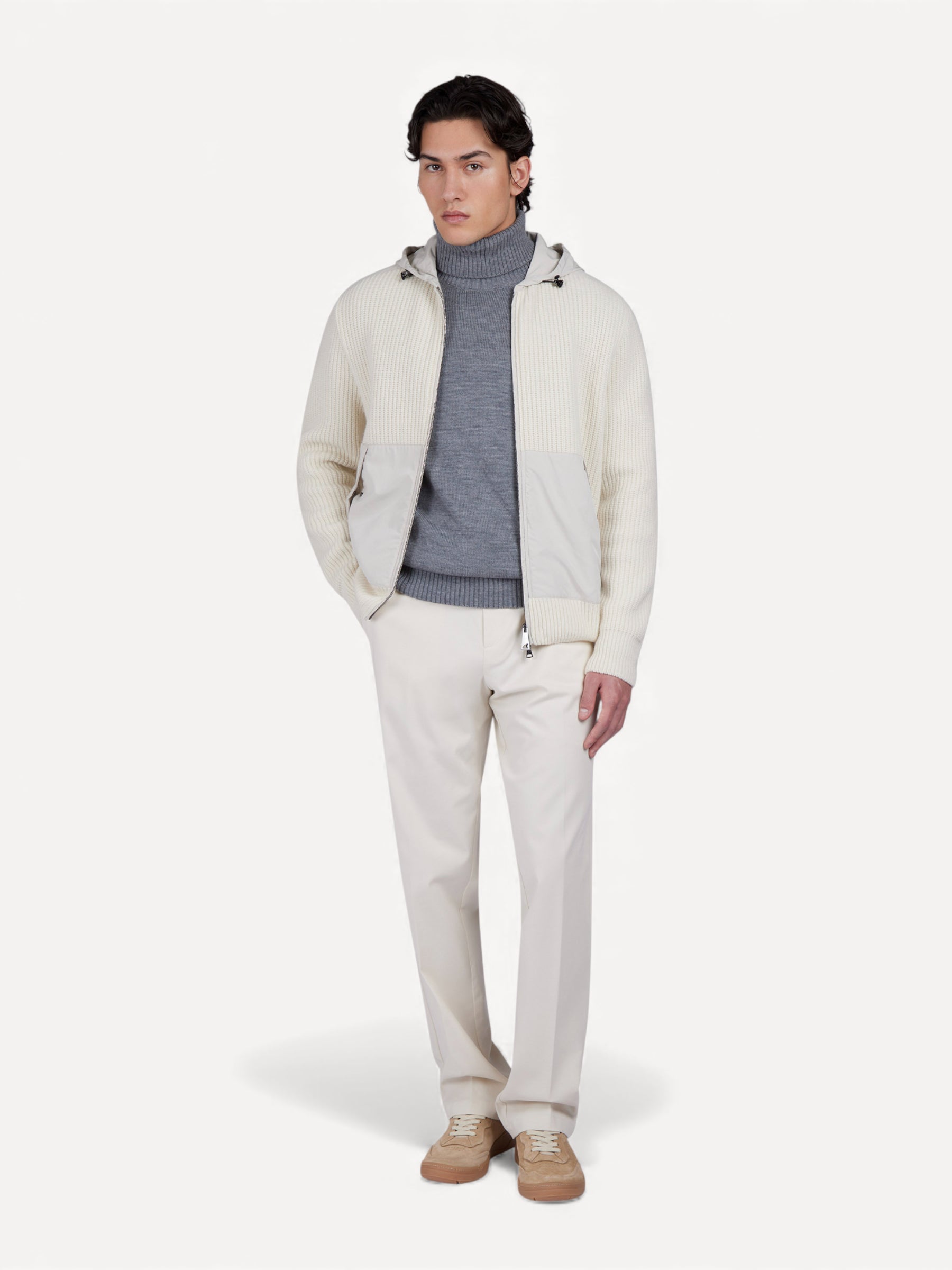 Soft-touch Wool Turtleneck - Grijs