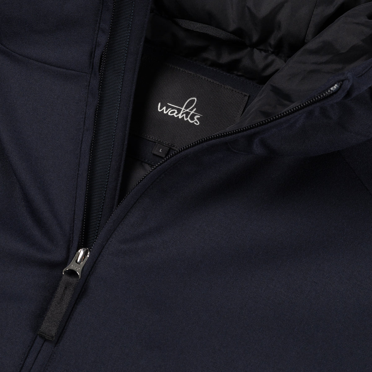 Wahts Rodan Soft Wool Hooded Commuter Jas - Donkerblauw