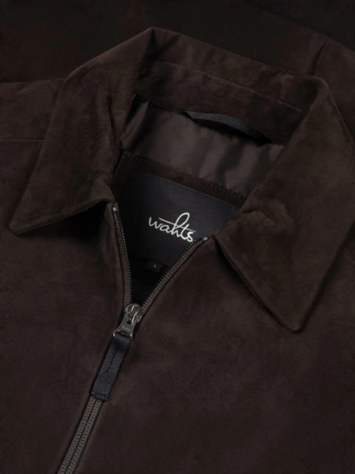 Wahts Barnes Soft Suede City Jacket - Donkerbruin