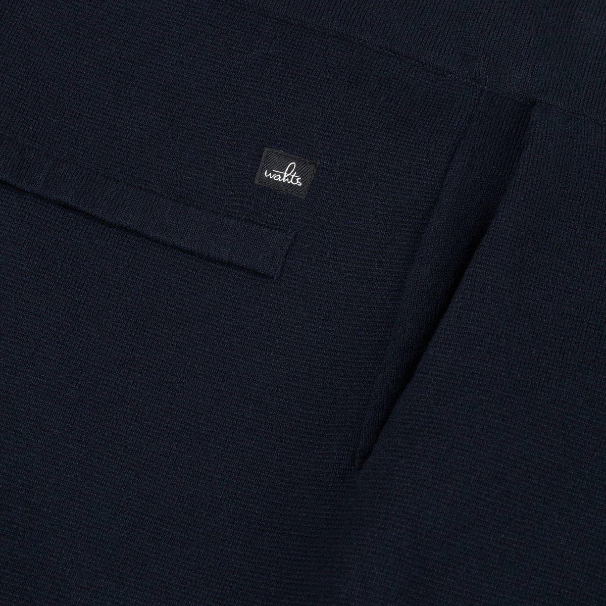 Wahts Caiden Cotton Merino Knitted Loungepants - Donkerblauw