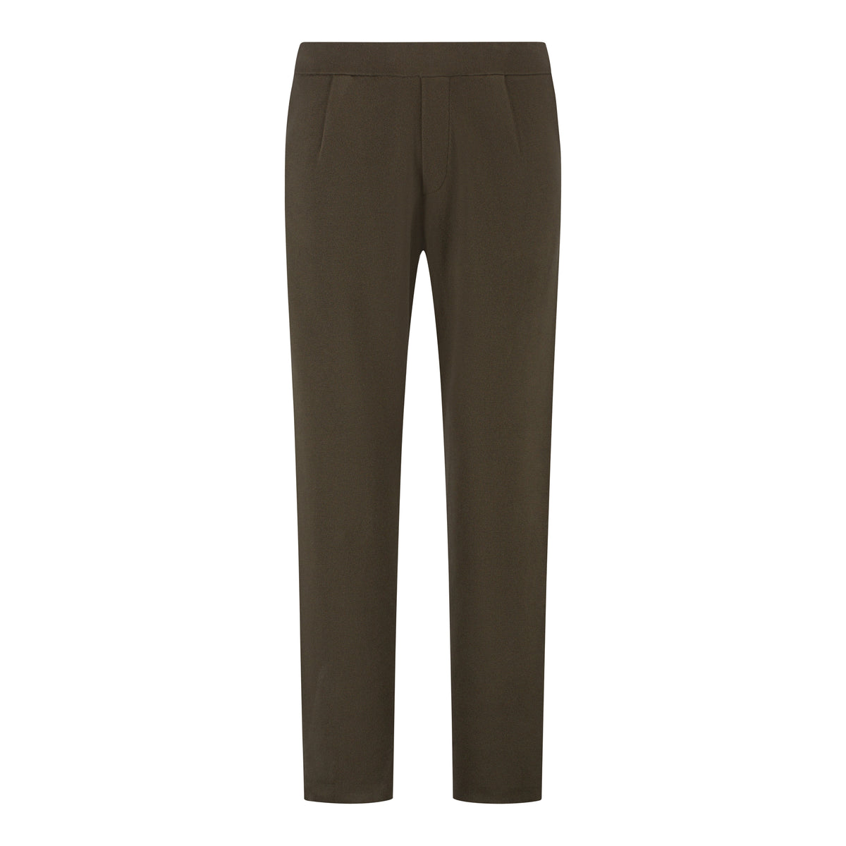 Wahts Caiden Cotton Merino Knitted Loungebroek - Donkergroen