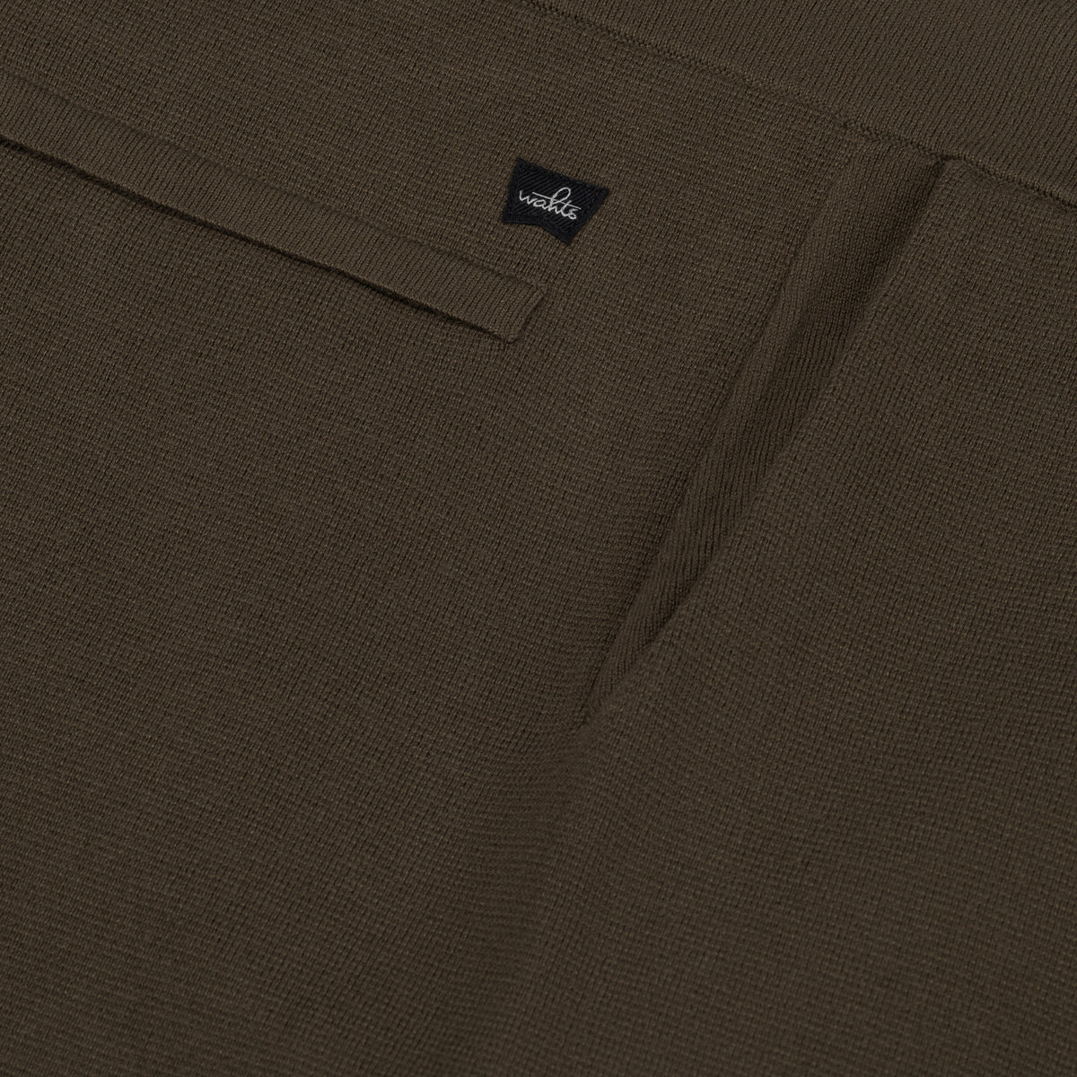 Wahts Caiden Cotton Merino Knitted Loungebroek - Donkergroen