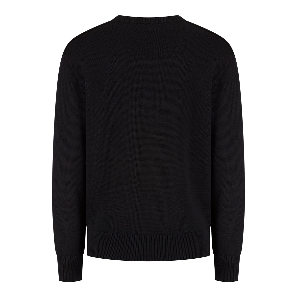 Wahts Burns Cotton Merino Heavy Knit Pullover - Zwart