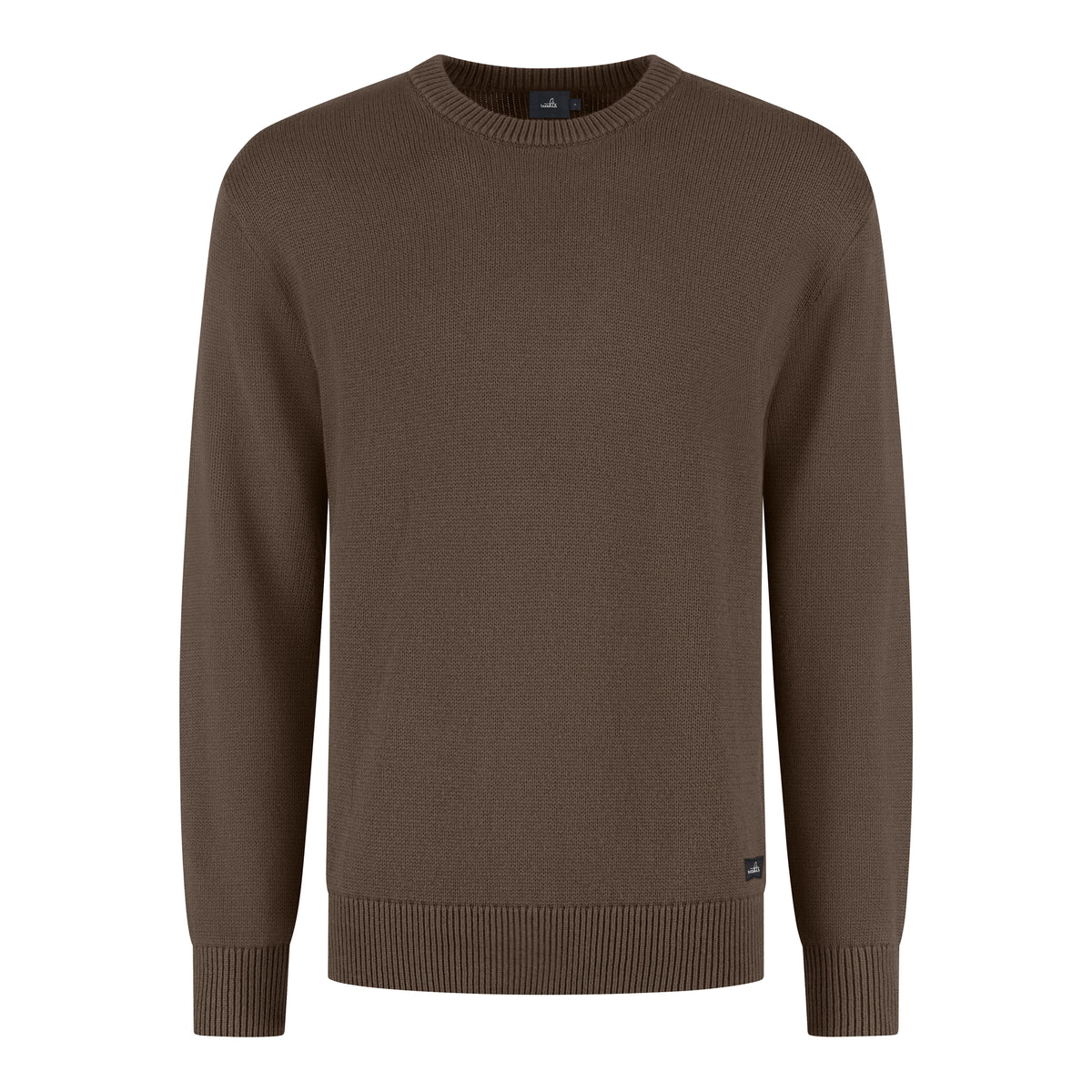 Wahts Burns Cotton Merino Heavy Knit Pullover - Donkergroen