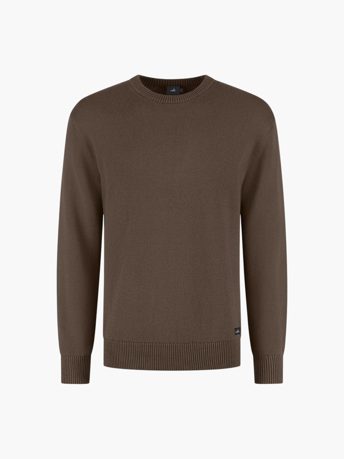 Wahts Burns Cotton Merino Heavy Knit Pullover - Donkergroen