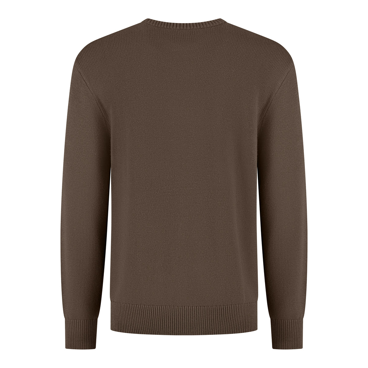 Wahts Burns Cotton Merino Heavy Knit Pullover - Donkergroen
