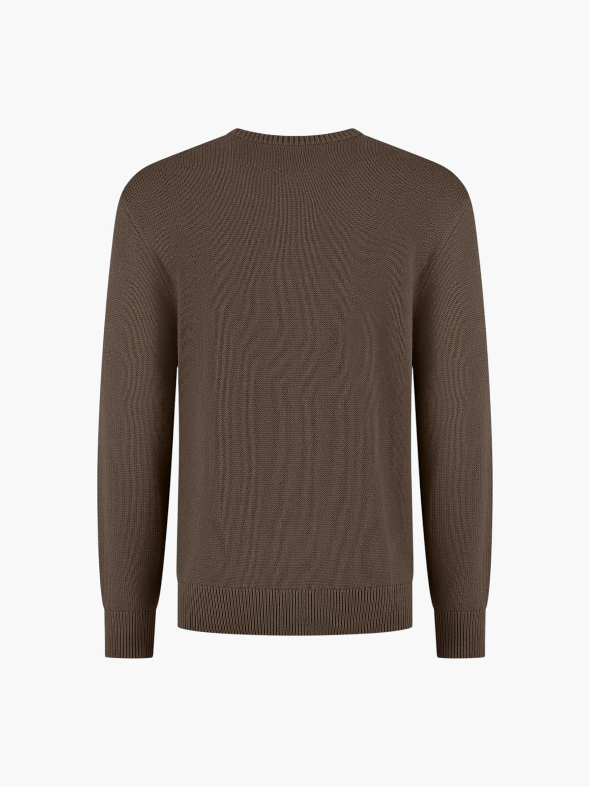 Wahts Burns Cotton Merino Heavy Knit Pullover - Donkergroen
