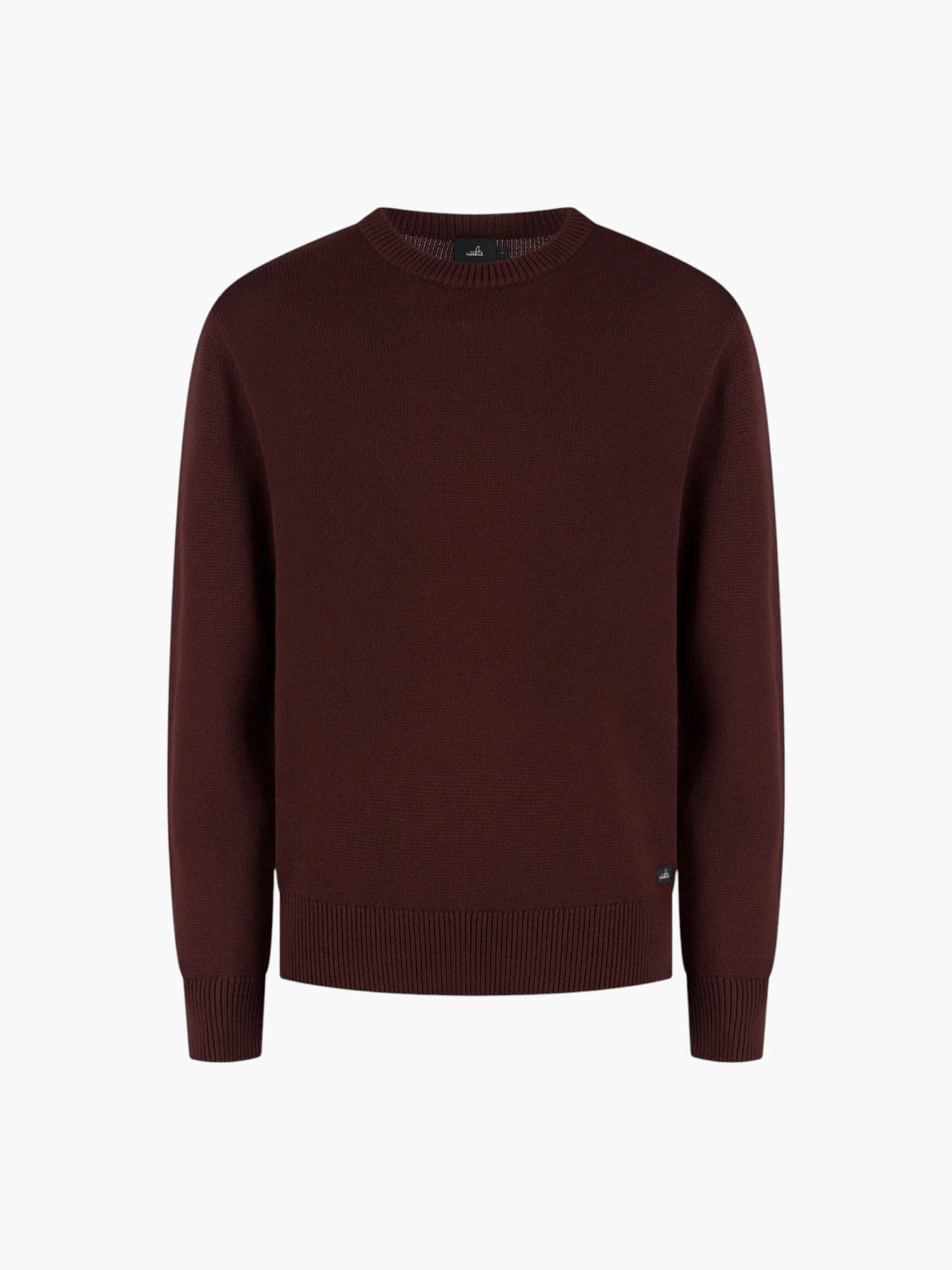 Wahts Burns Cotton Merino Heavy Knit Pullover - Bordeauxrood