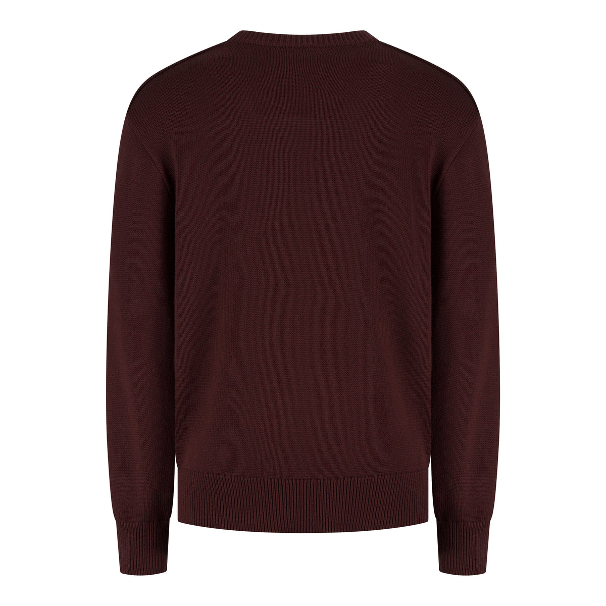 Wahts Burns Cotton Merino Heavy Knit Pullover - Bordeauxrood