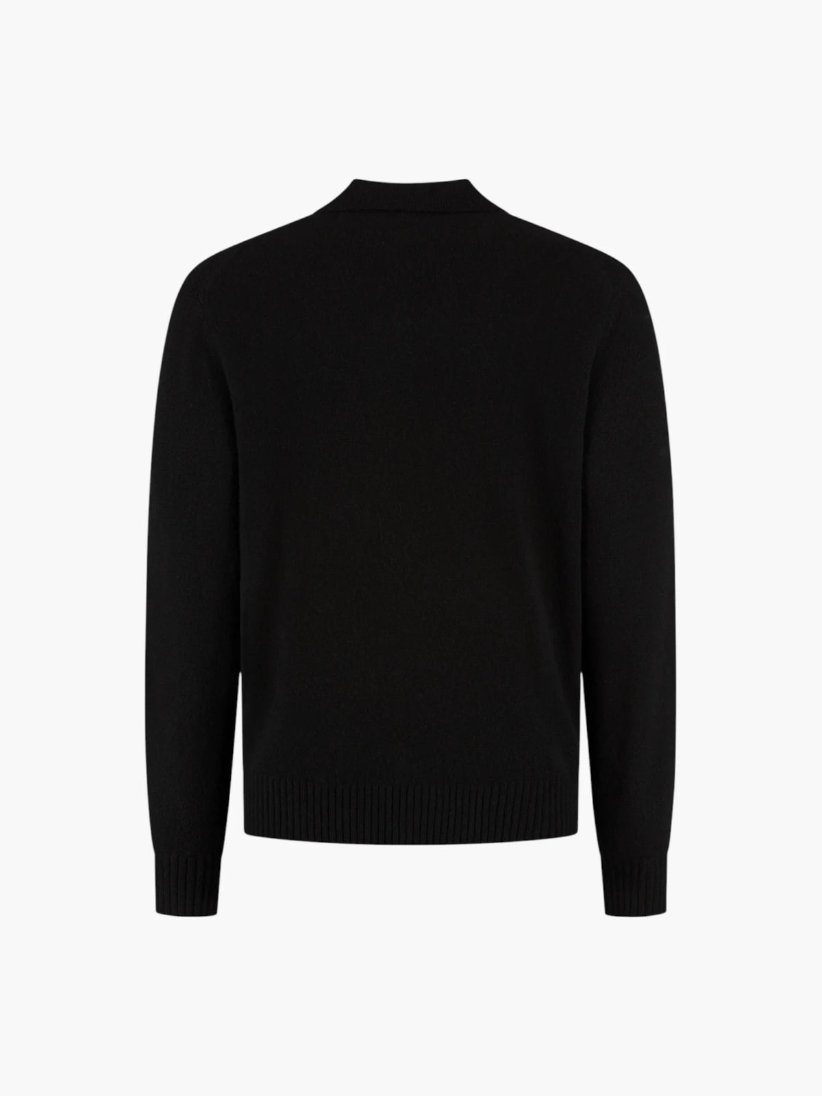 Royal Cashmere Polo Shirt - Pure Black
