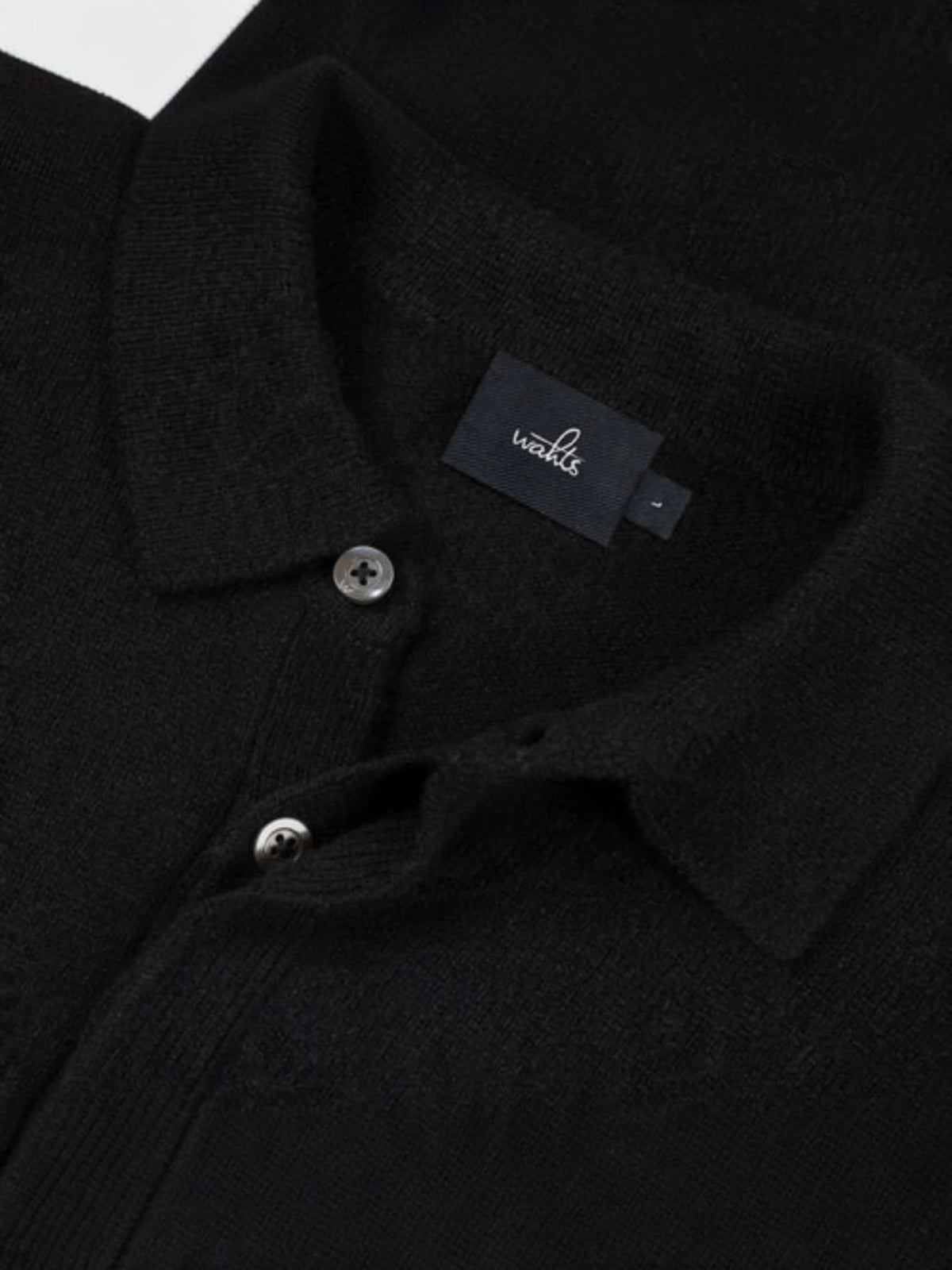 Royal Cashmere Polo Shirt - Pure Black