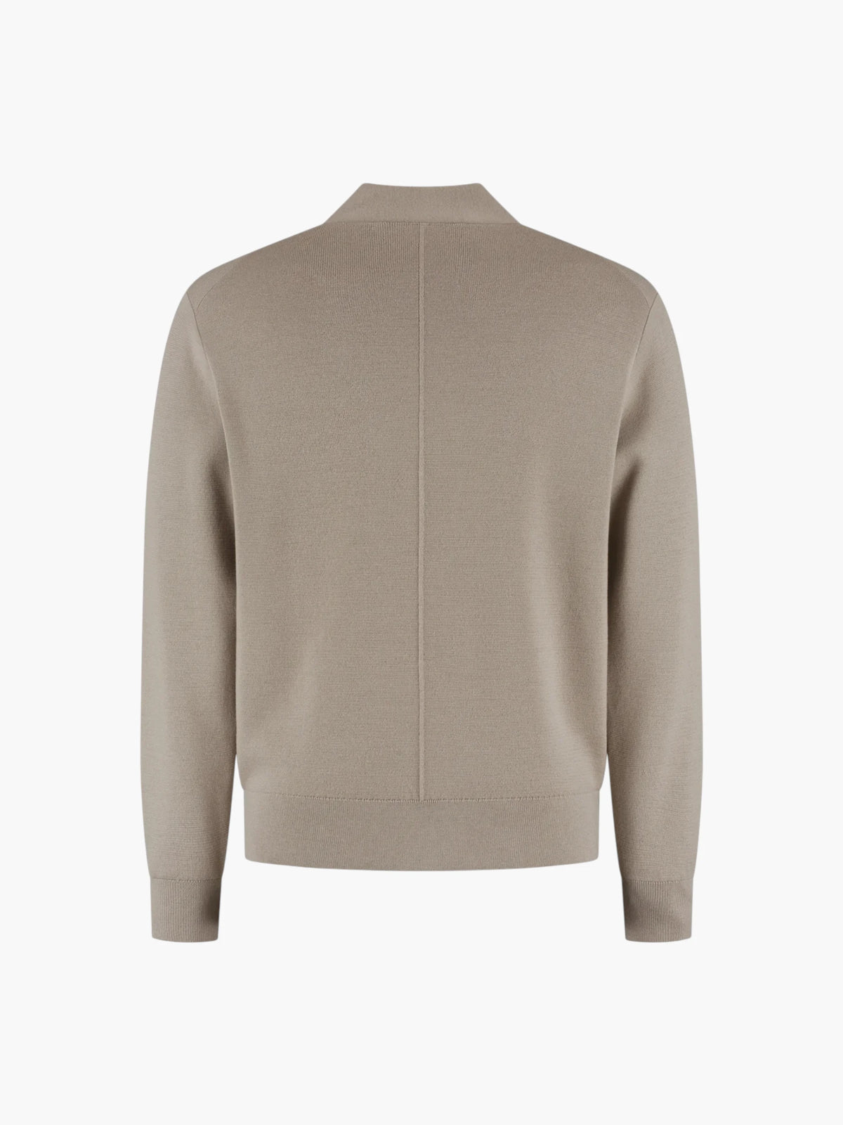 Extrafine Merino Buttoned Cardigan - Light Taupe