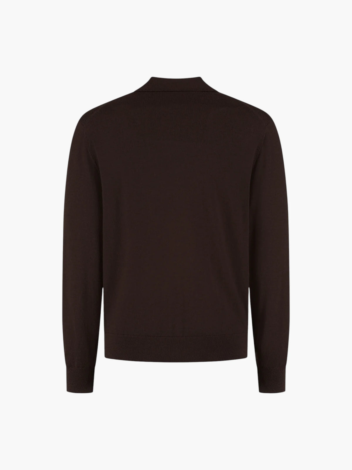 Extrafine Merino Polo Shirt - Burgundy Melange