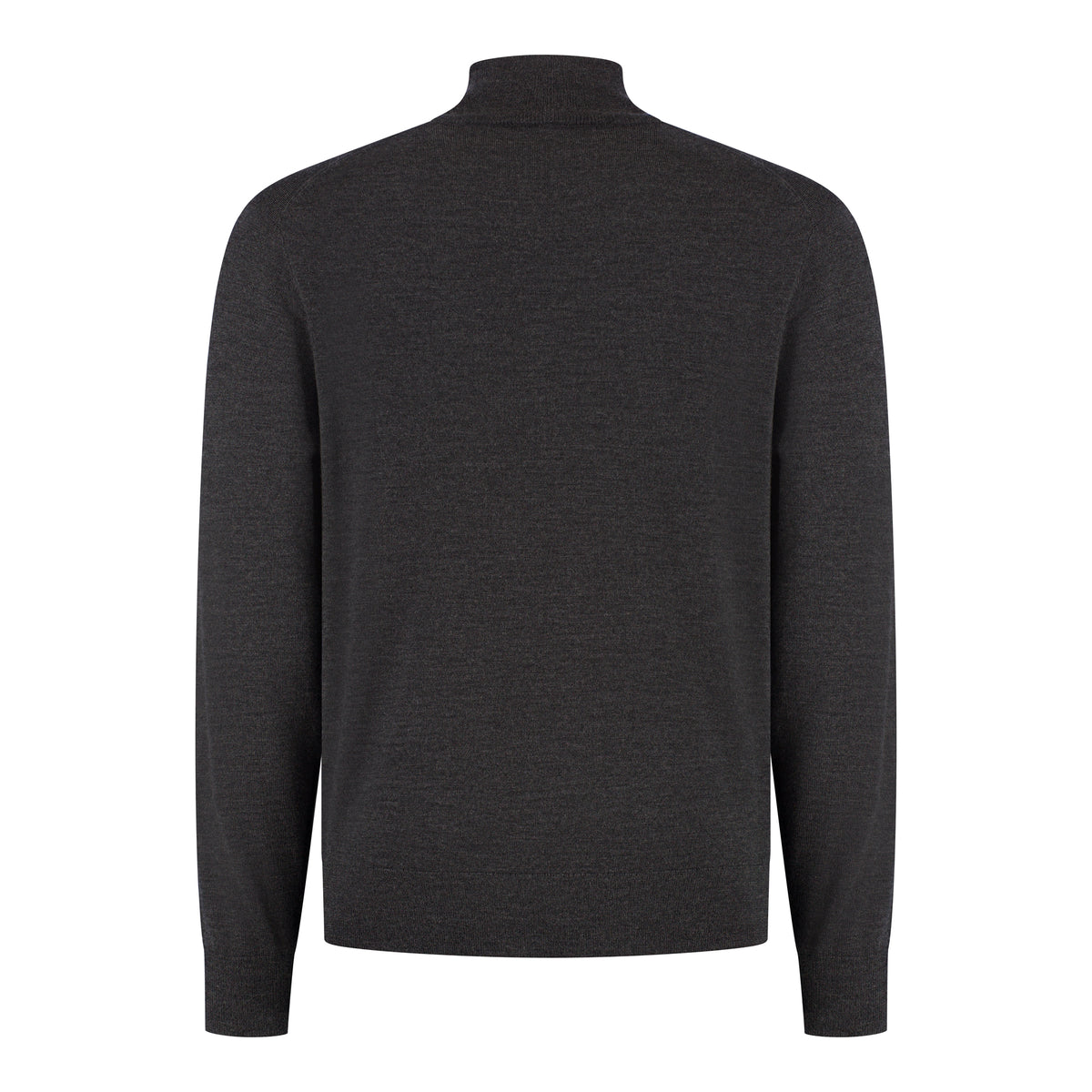 Extrafine Merino Full Zip Cardigan - Anthracite Melange