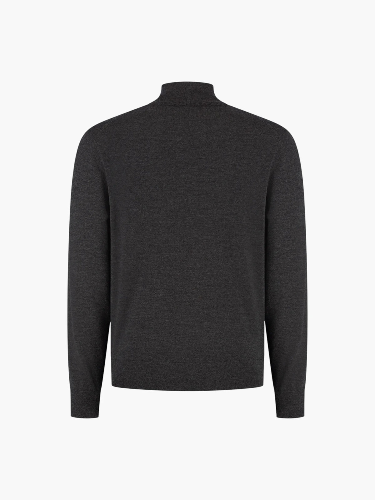 Extrafine Merino Full Zip Cardigan - Anthracite Melange