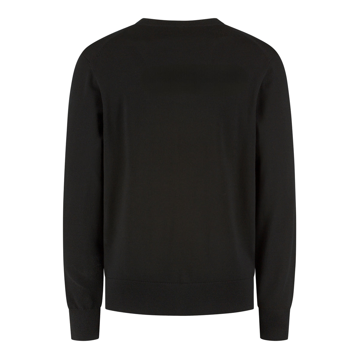 Extrafine Merino Crewneck Pullover - Pure Black