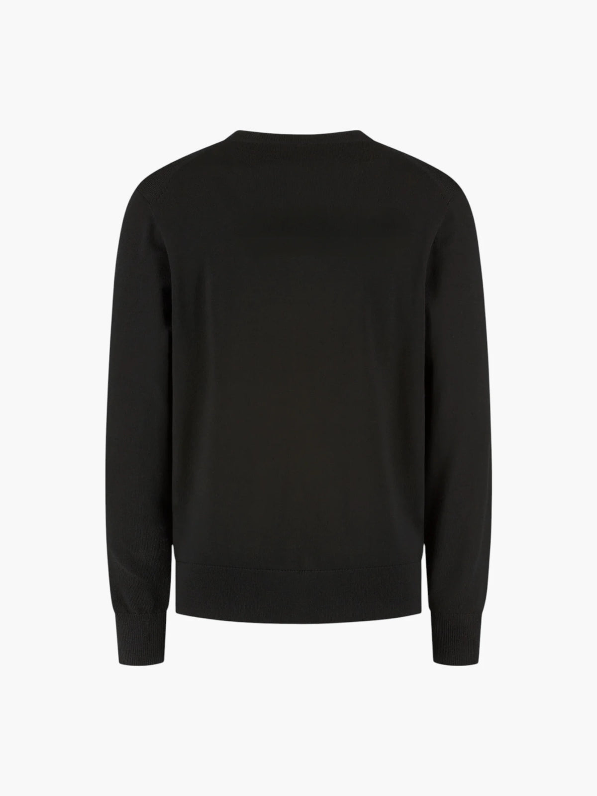 Extrafine Merino Crewneck Pullover - Pure Black
