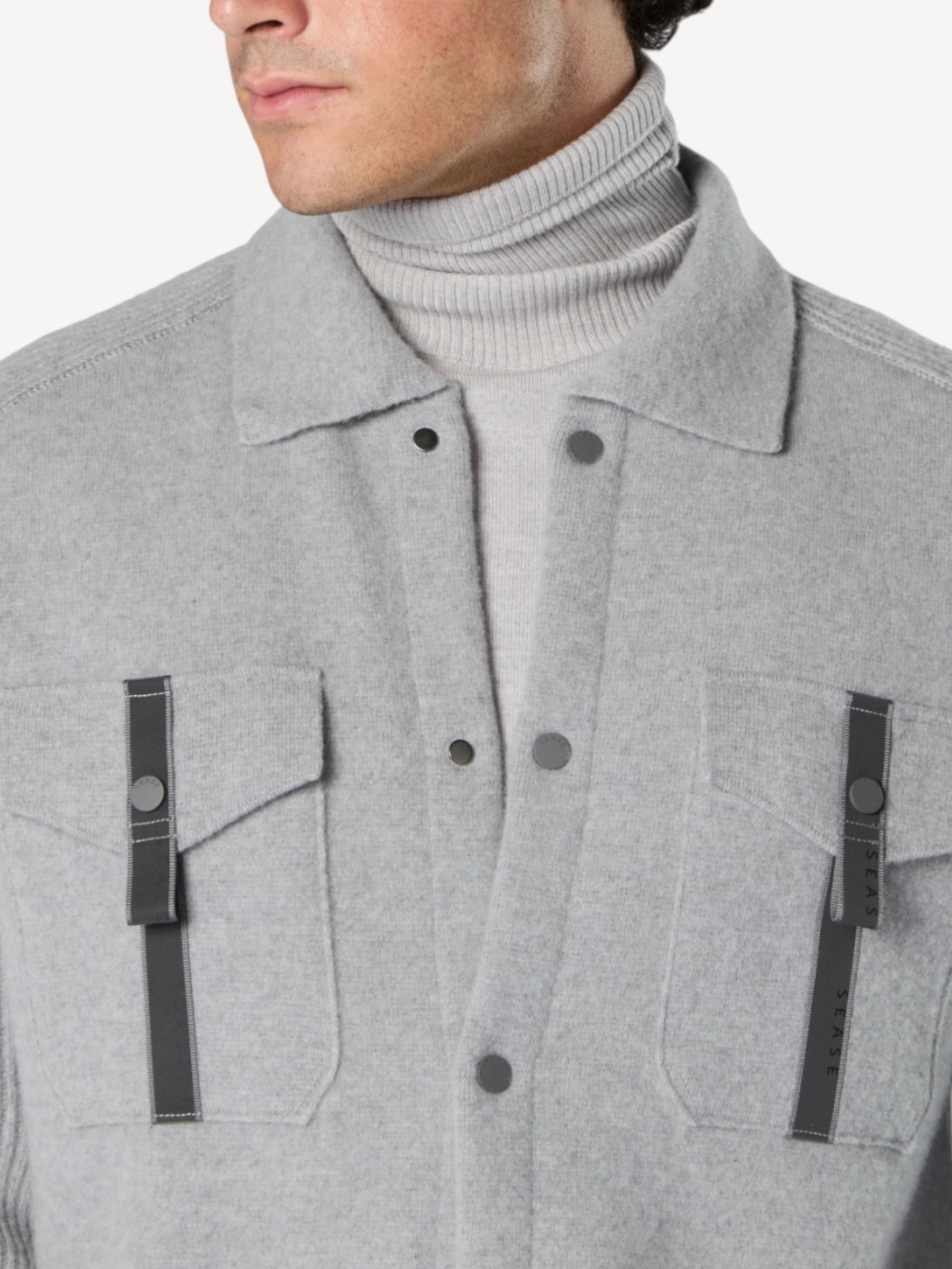 Felted Overshirt - Grijs