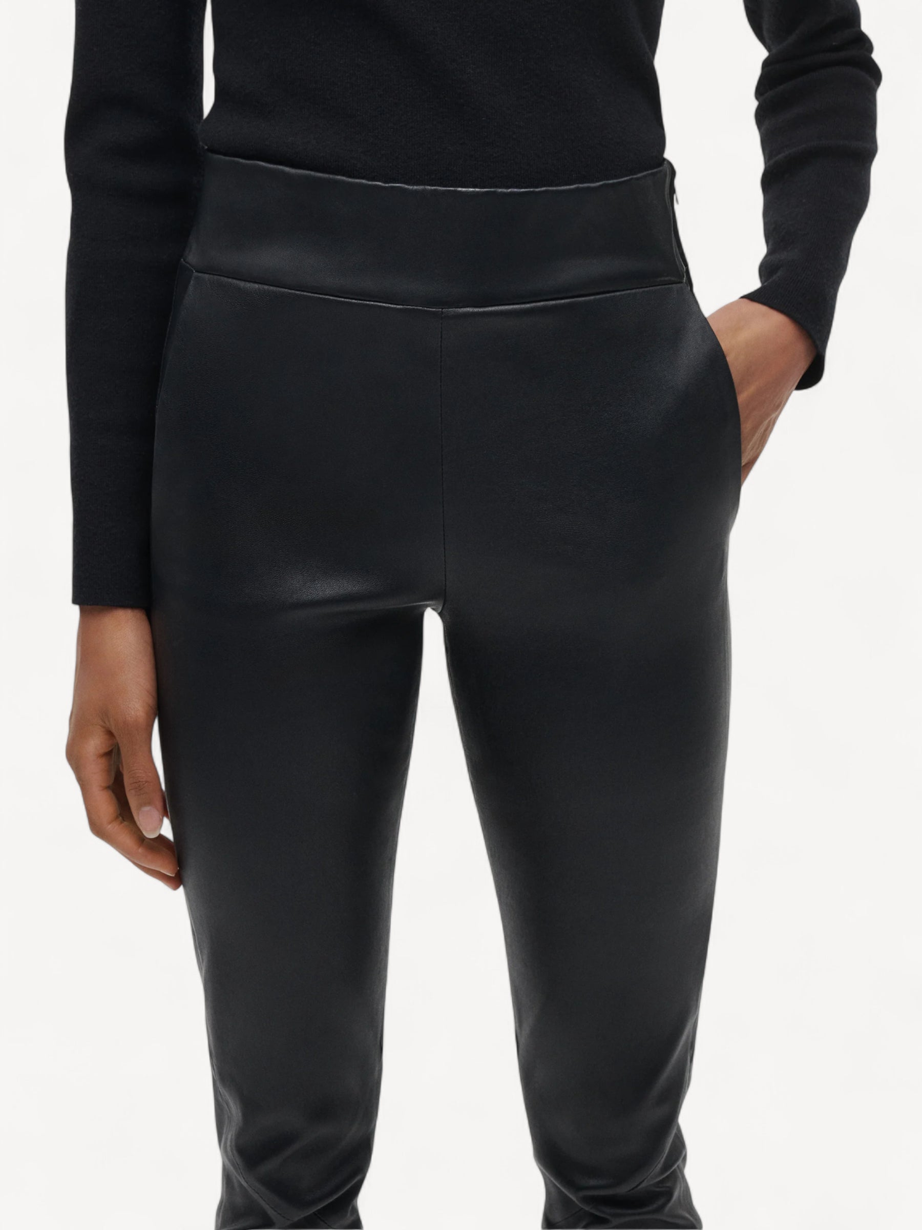 Eden Leather Legging - Zwart