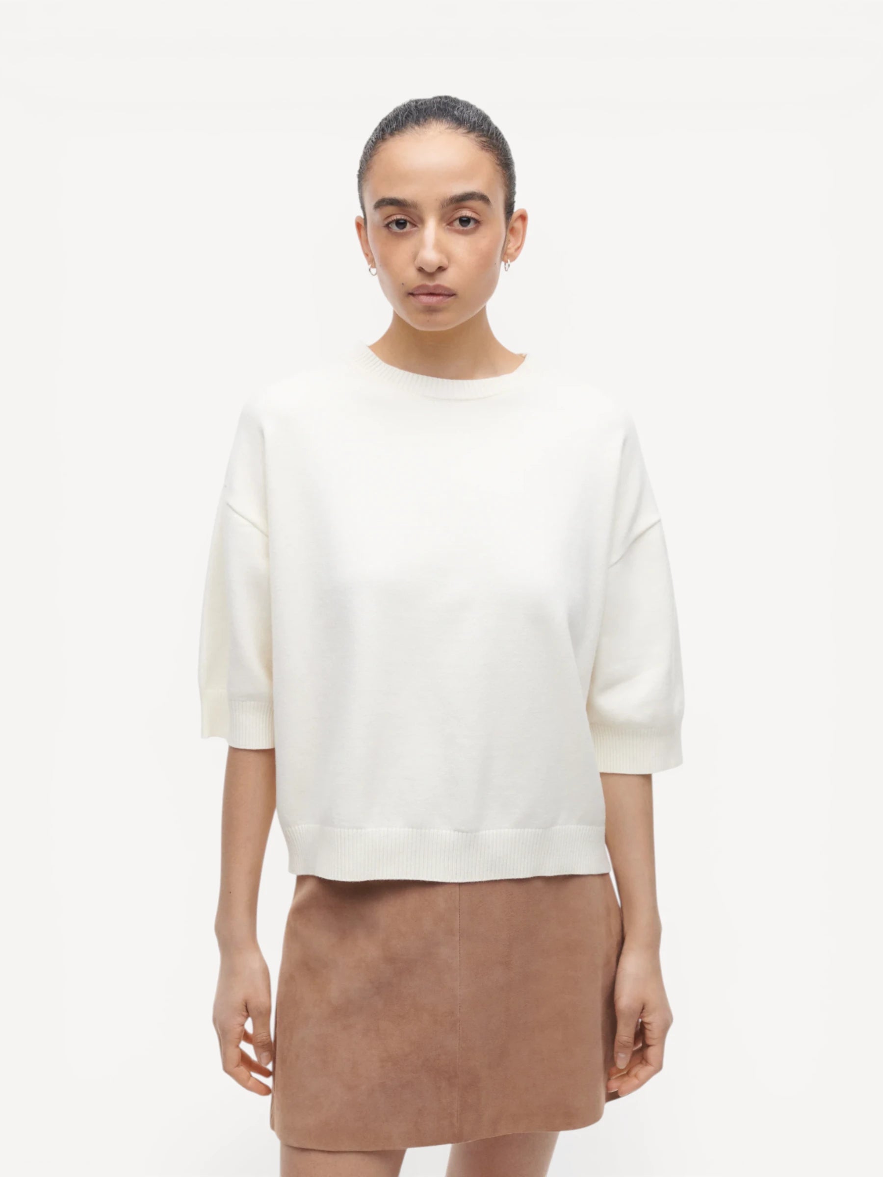 Isidre Knit Sweater - Ecru