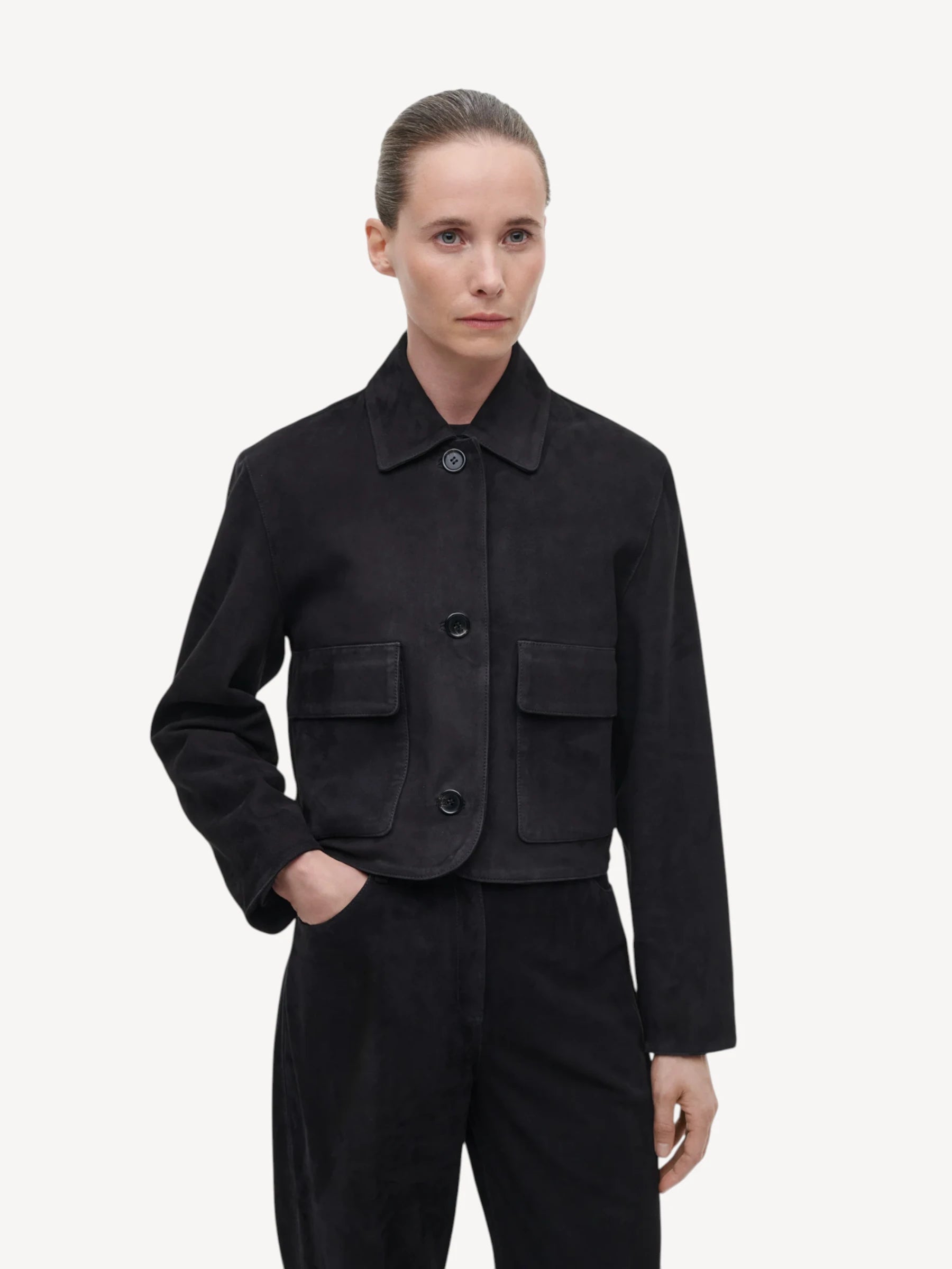 Marley Jacket Suede - Nachtblauw