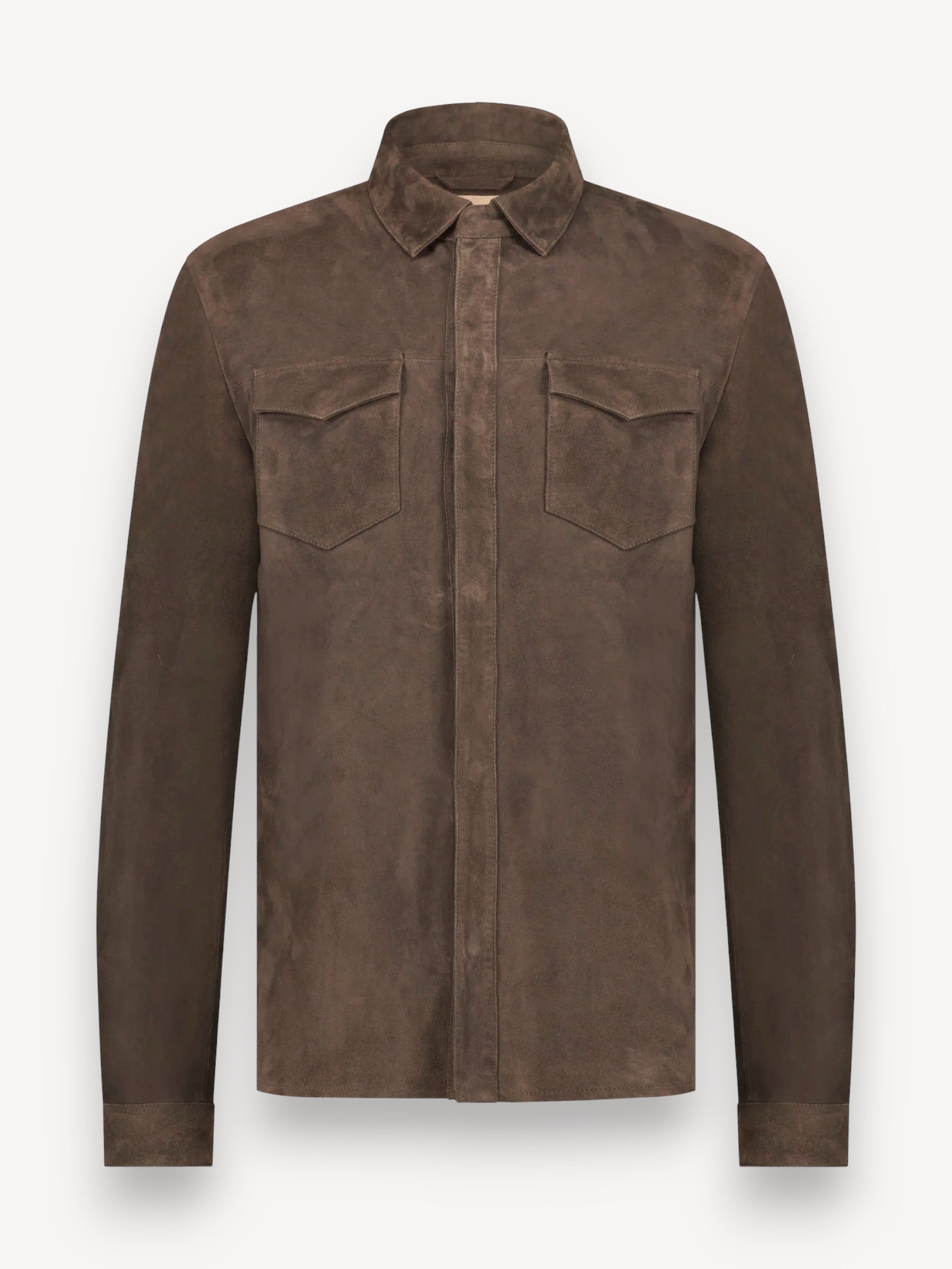 Robert Overshirt Suede - Soil