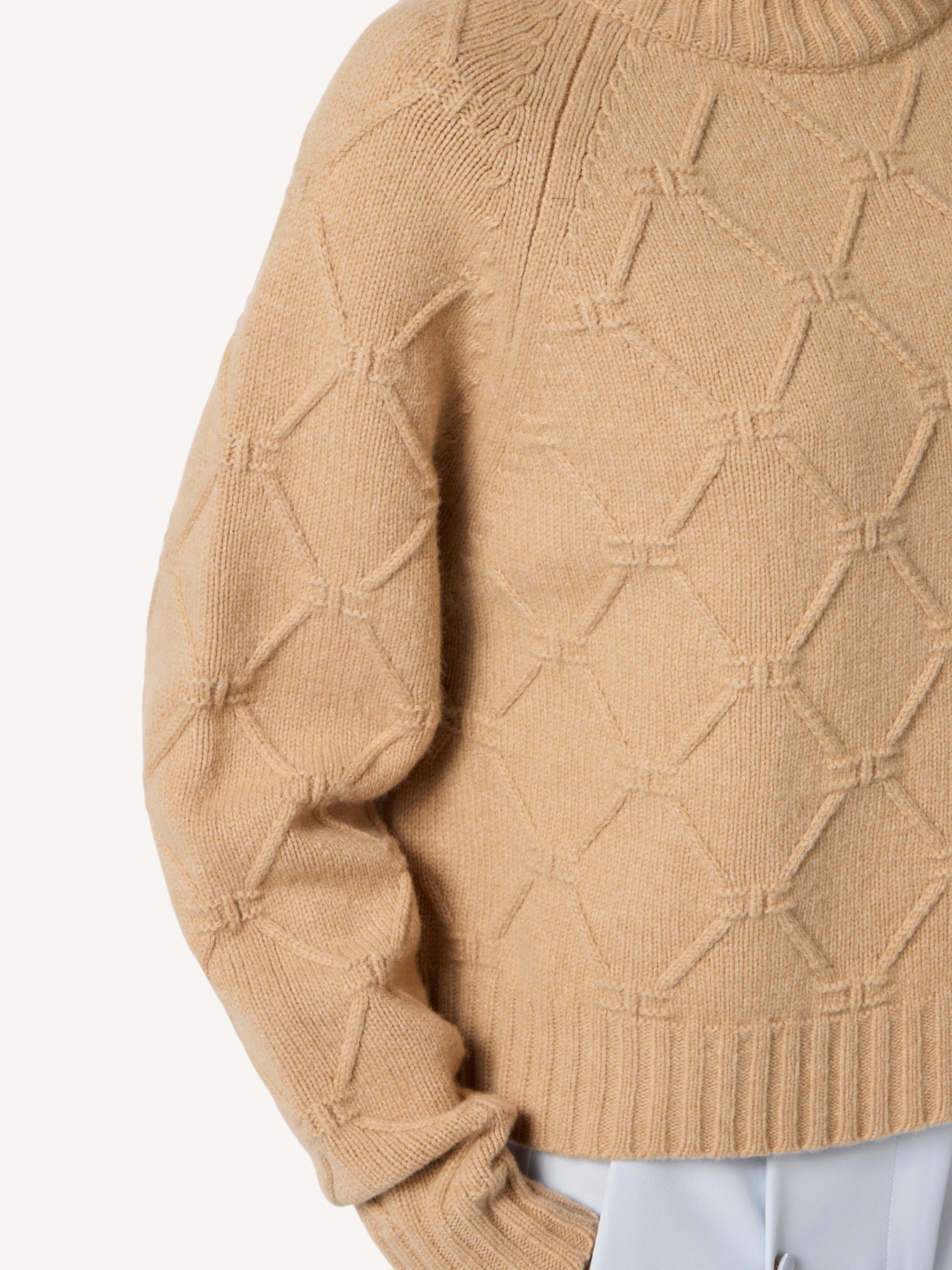 Jacquard Pullover - Camel
