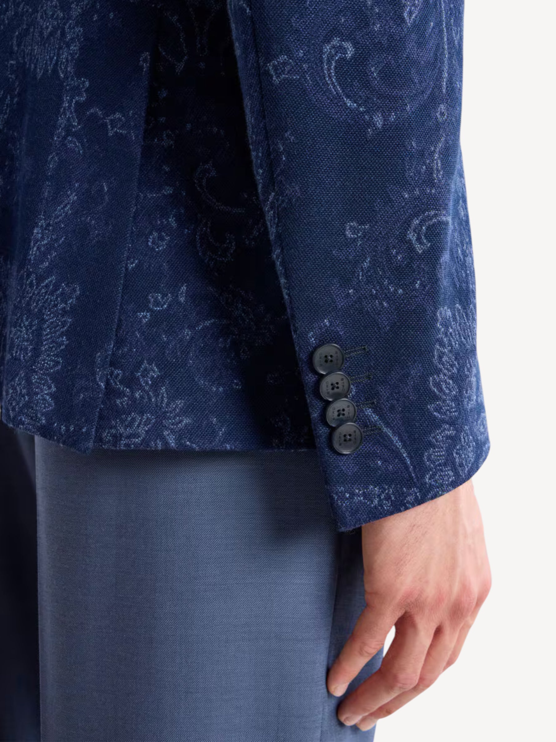 Single Breasted Jacket - Blue