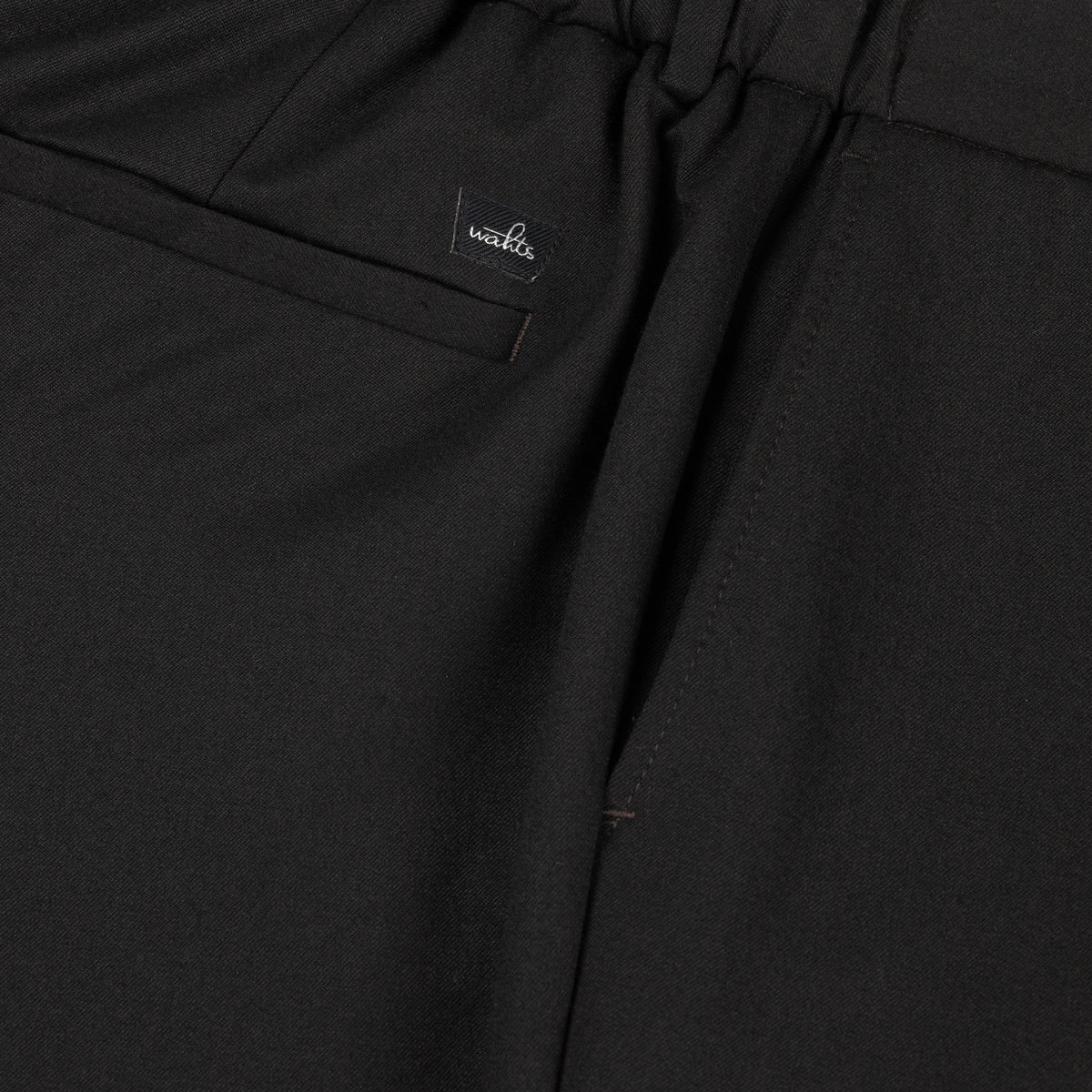 Wahts Soft Wool Travel Trousers - Deep Brown