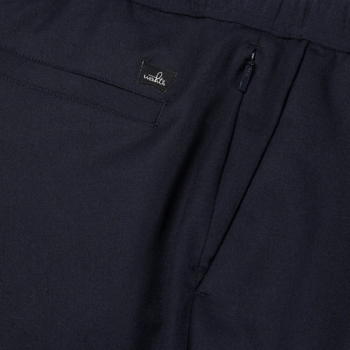 Ronan Wool Trousers - Deep Navy