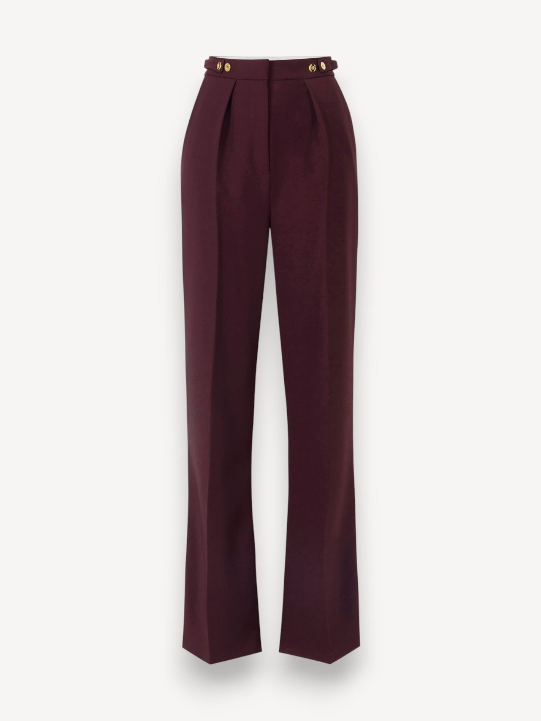 Crêpe Trousers - Merlot