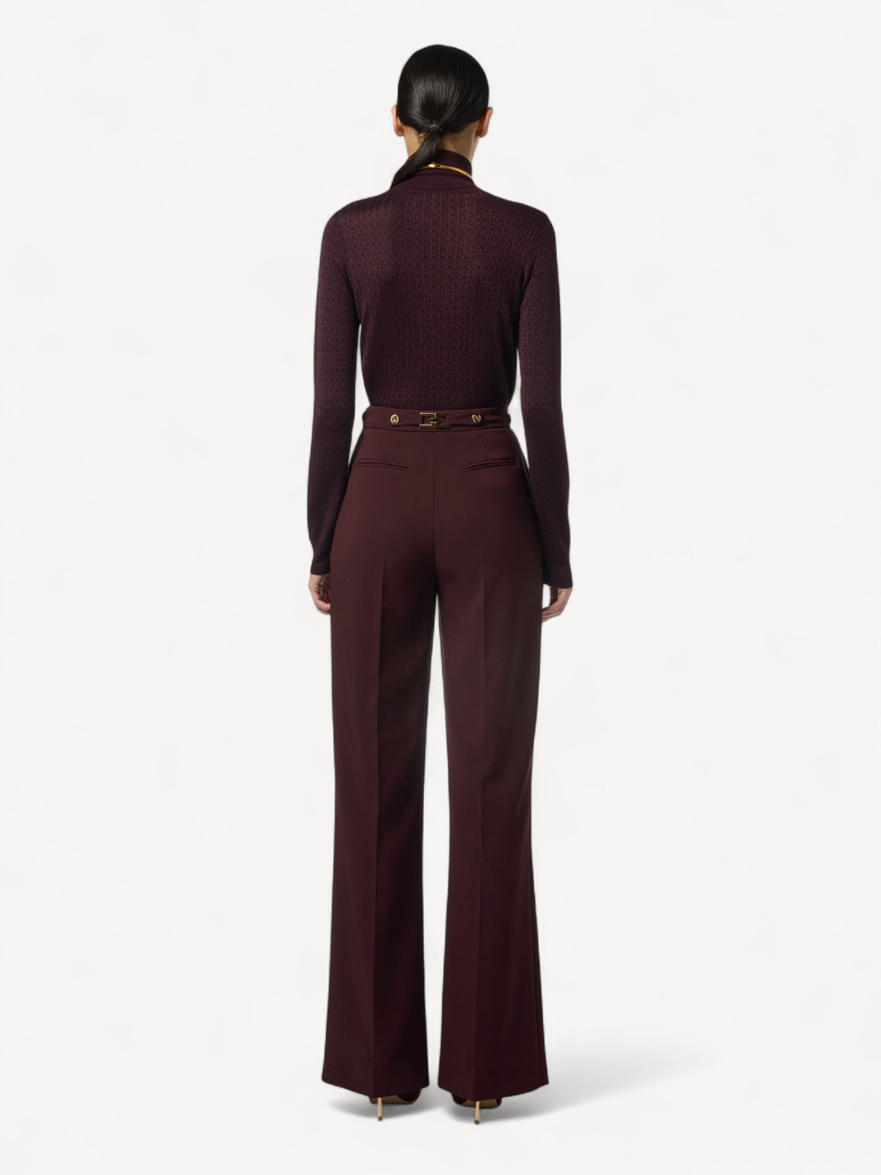 Crêpe Trousers - Merlot