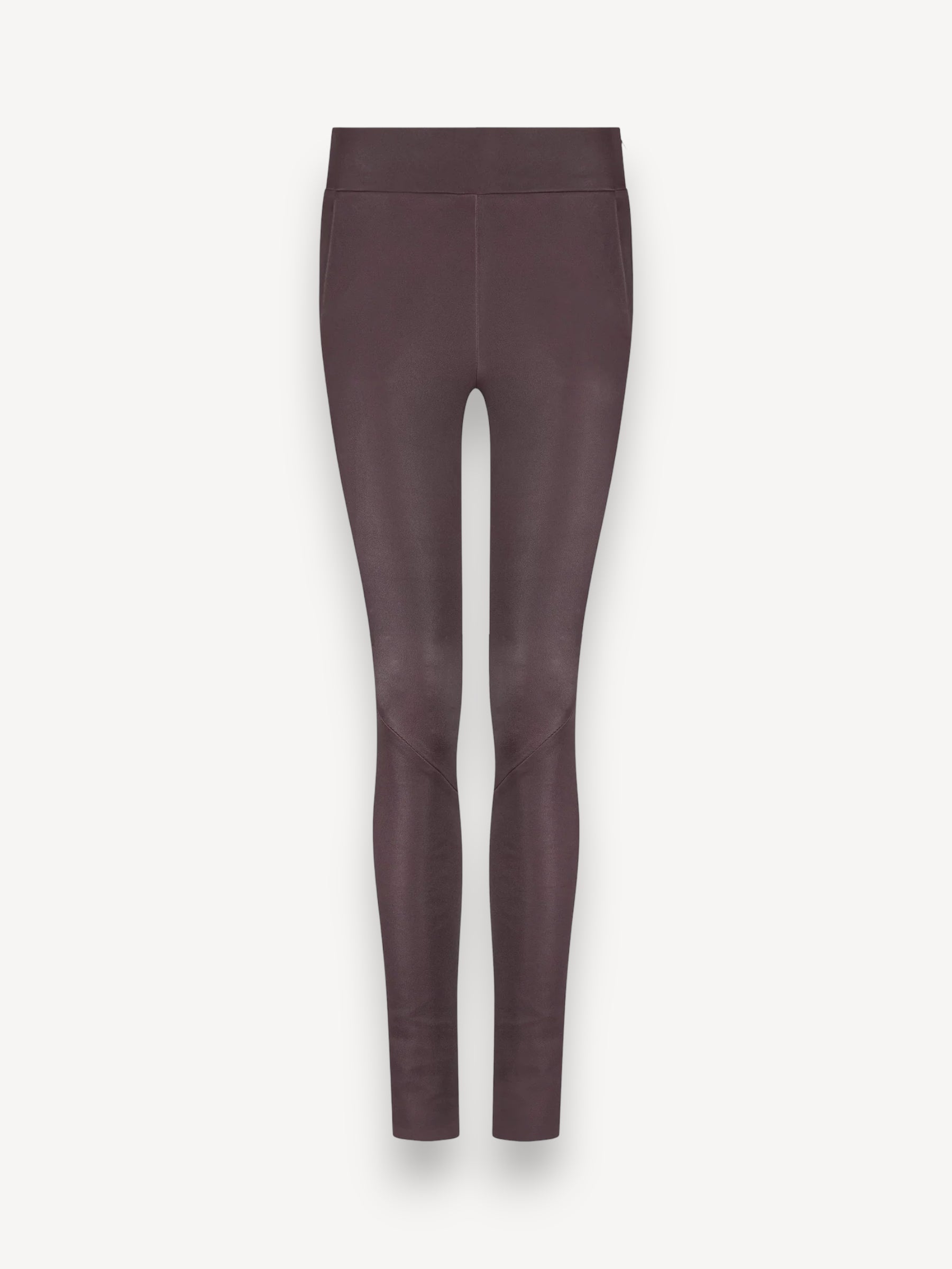 Patricia Leather Pants - Burgundy