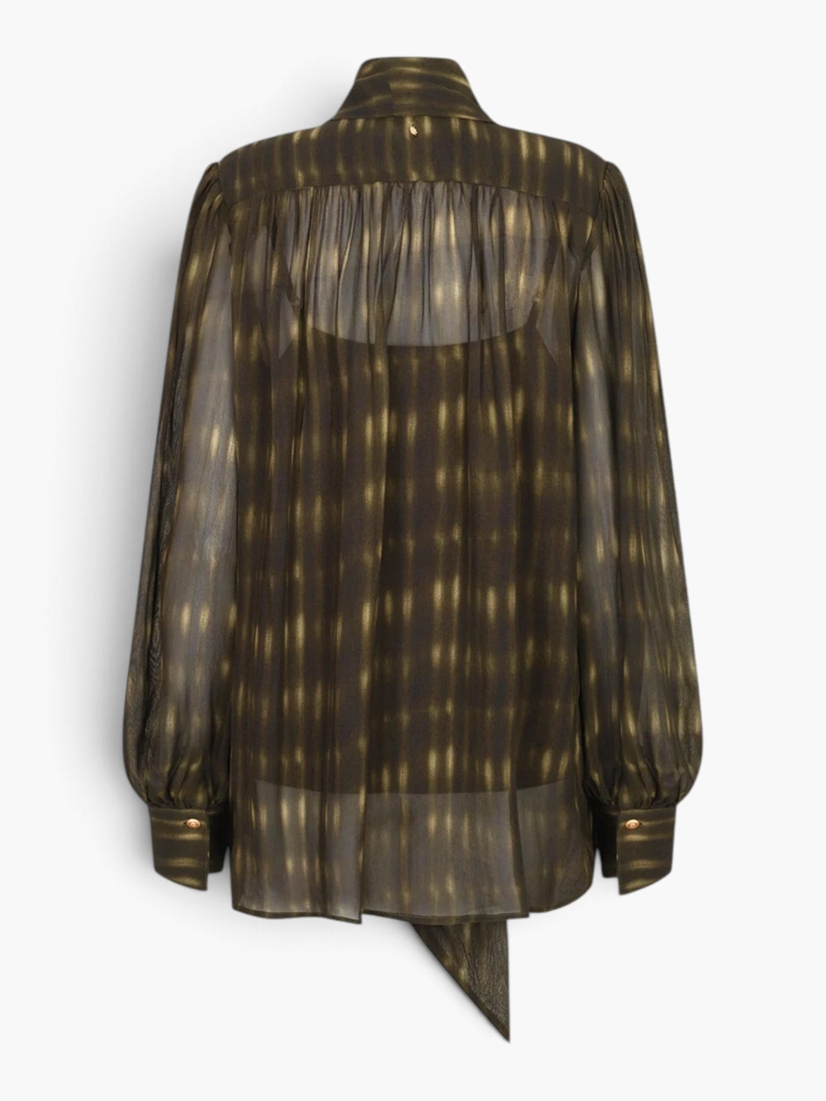 Ibana blouse Tiffany Print - Blurred Trail Green