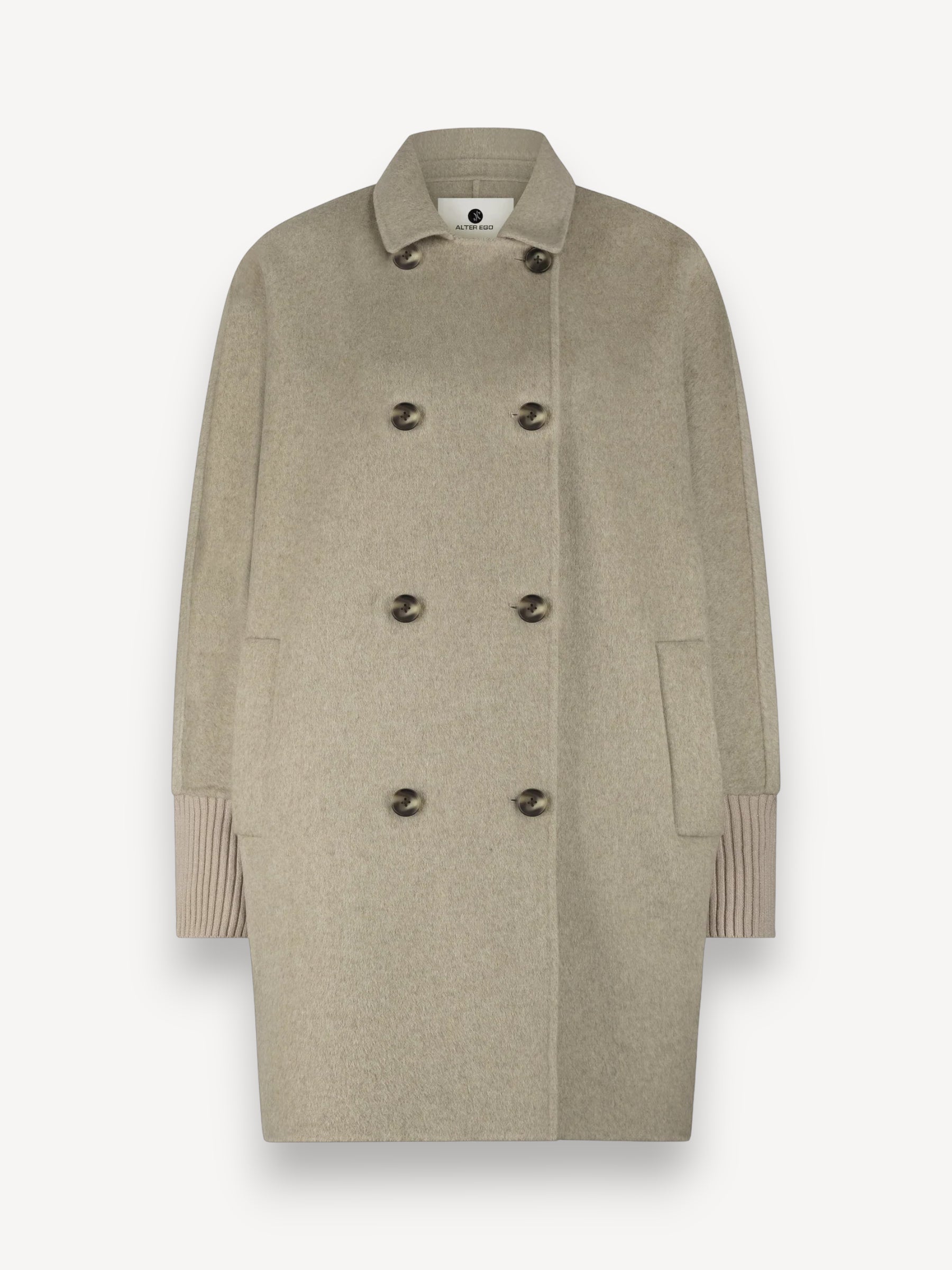 Valery Wool Blend Coat - Beige
