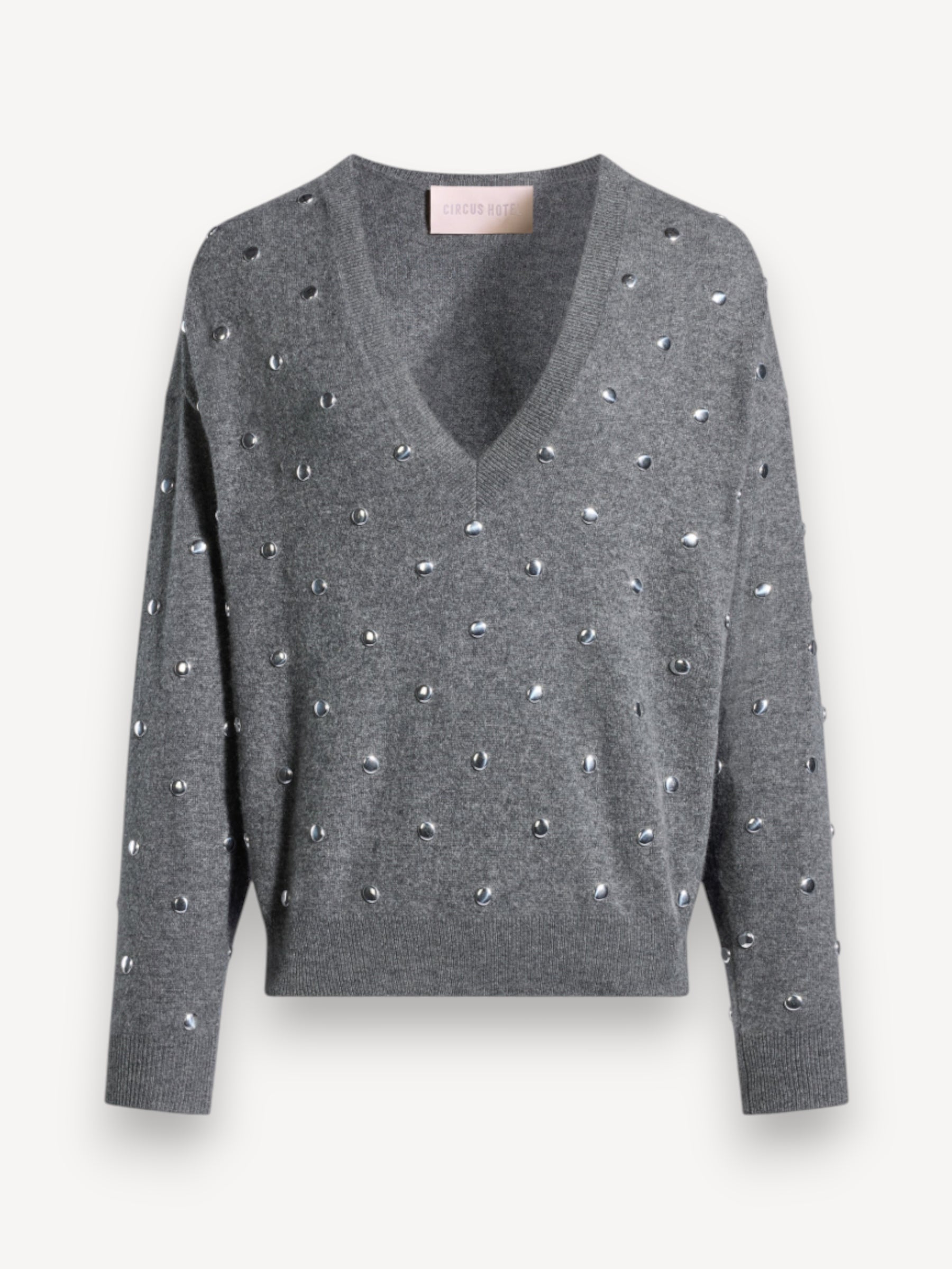 Cashmere Blend Sweater - Grijs