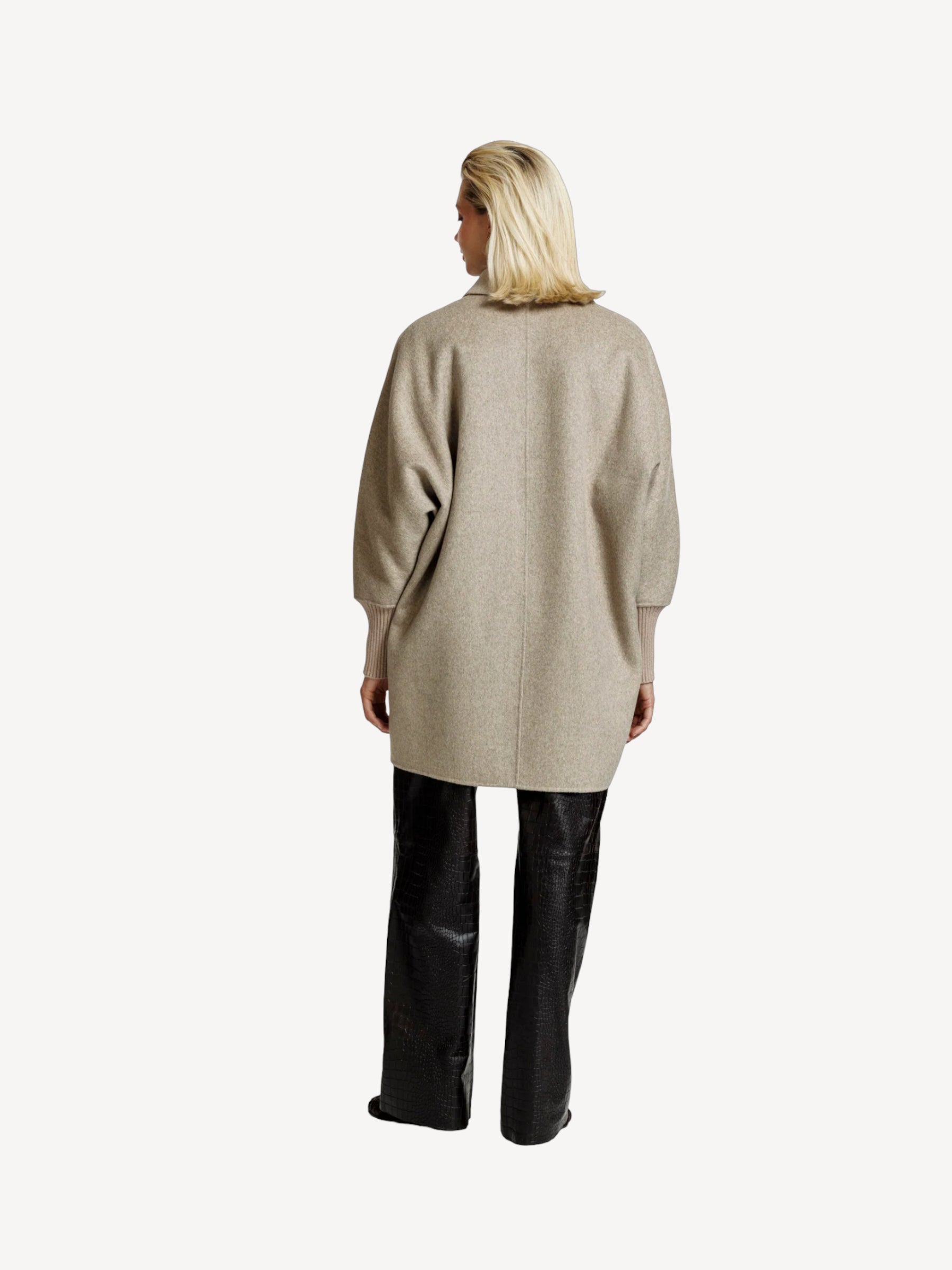 Valery Wool Blend Coat - Beige