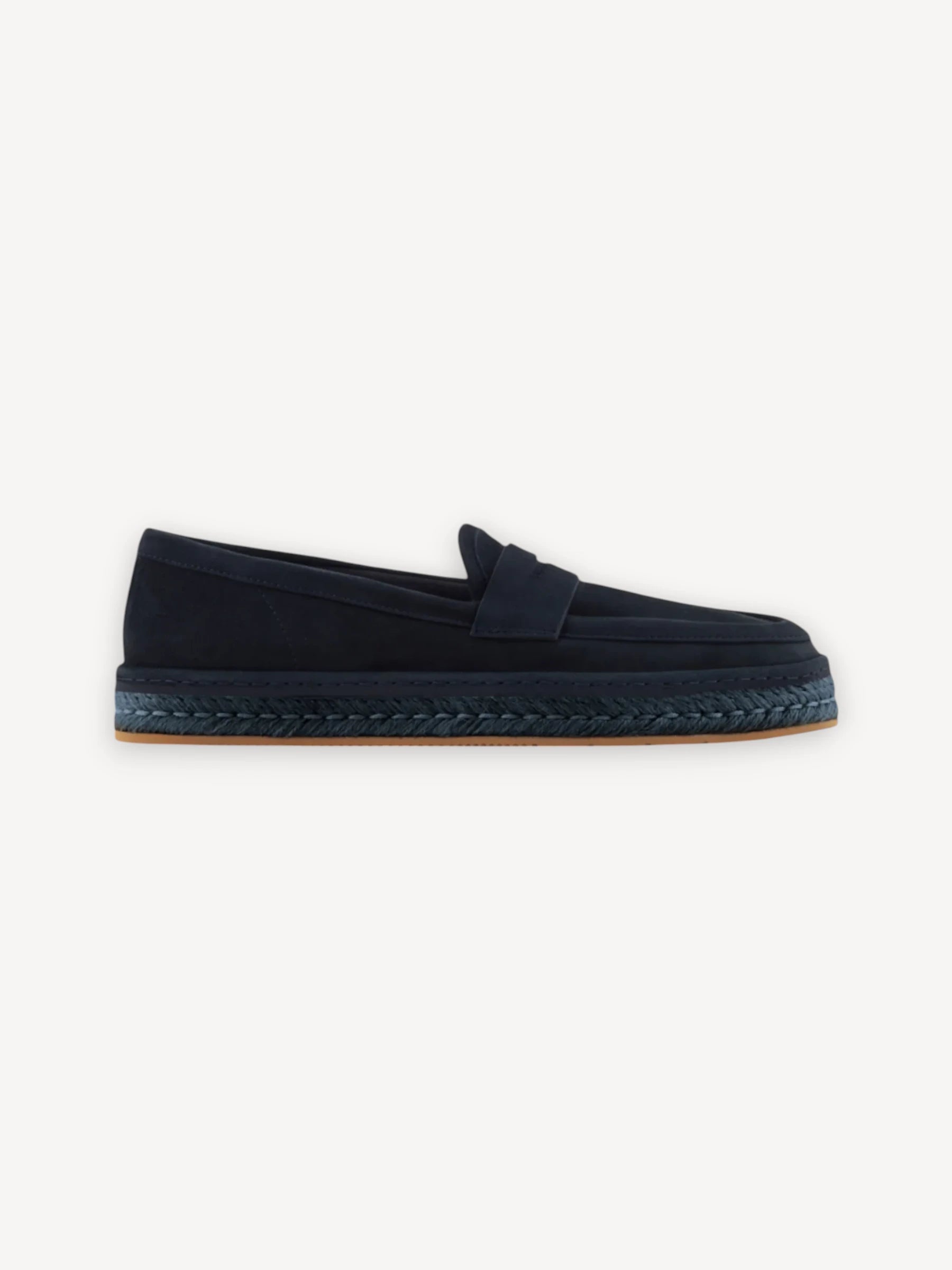 Goat Leather Loafer - Donkerblauw