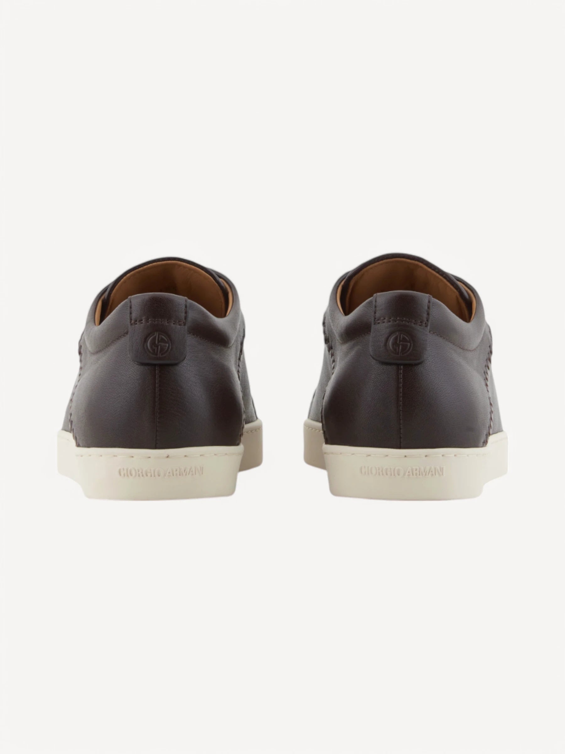 Nappa-Leather Sneakers - Donkerbruin