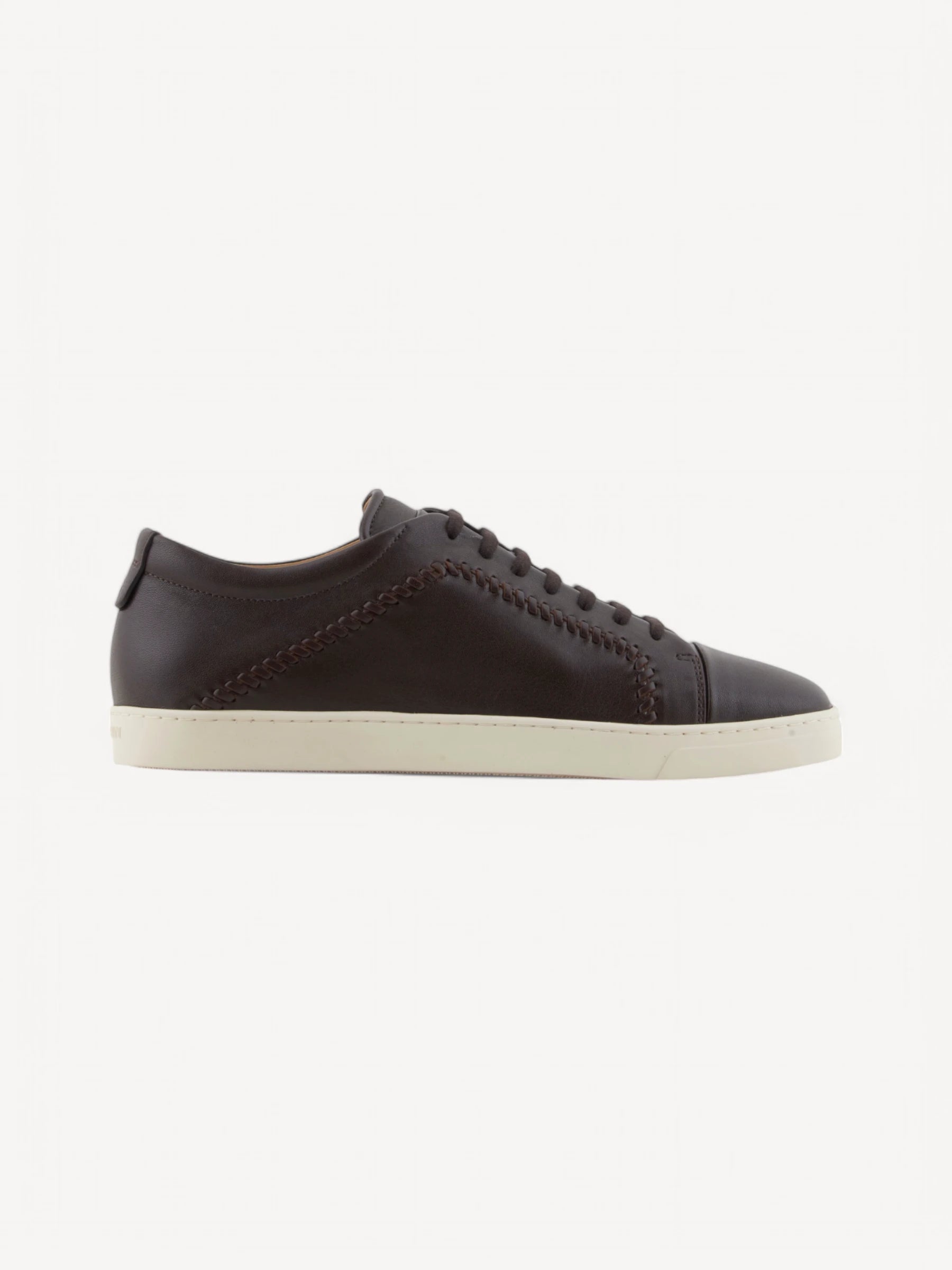 Nappa-Leather Sneakers - Donkerbruin