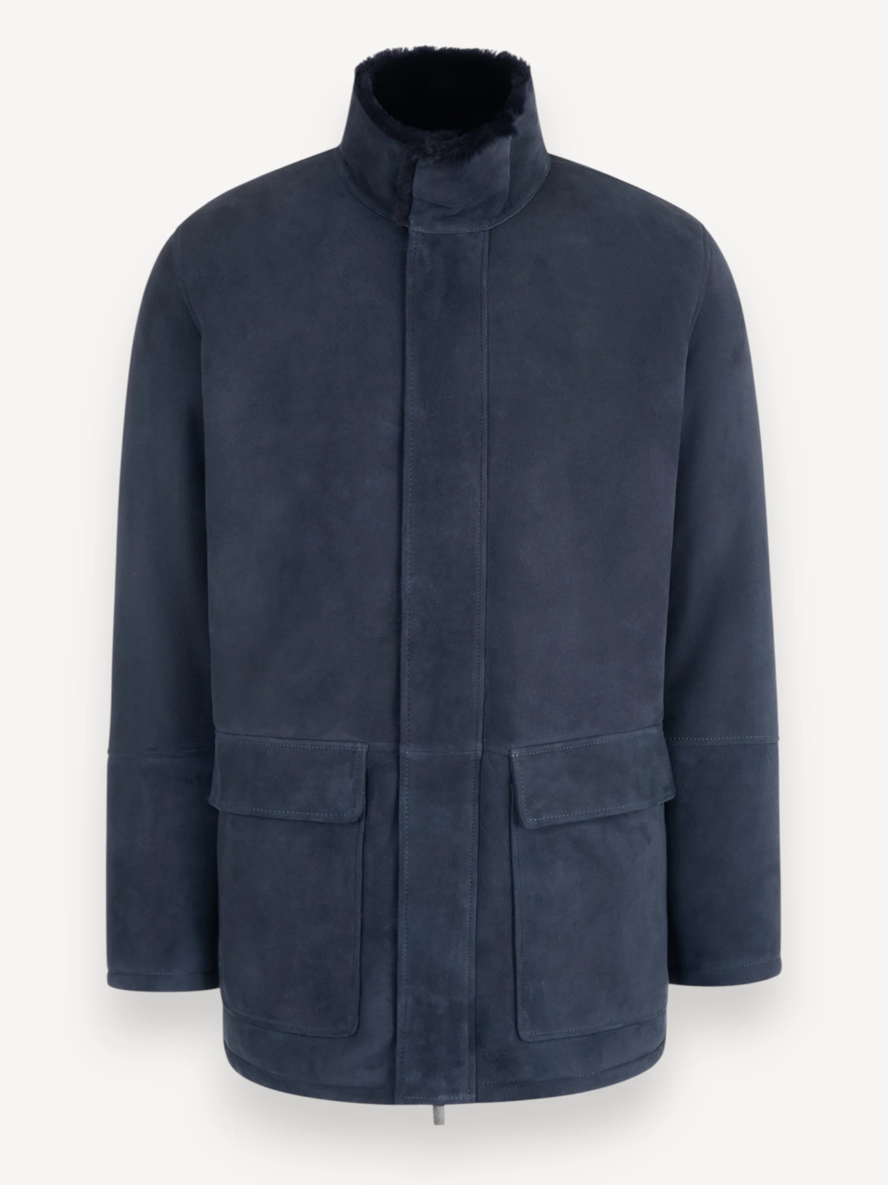 Mayson Shearling Jacket - Donkerblauw