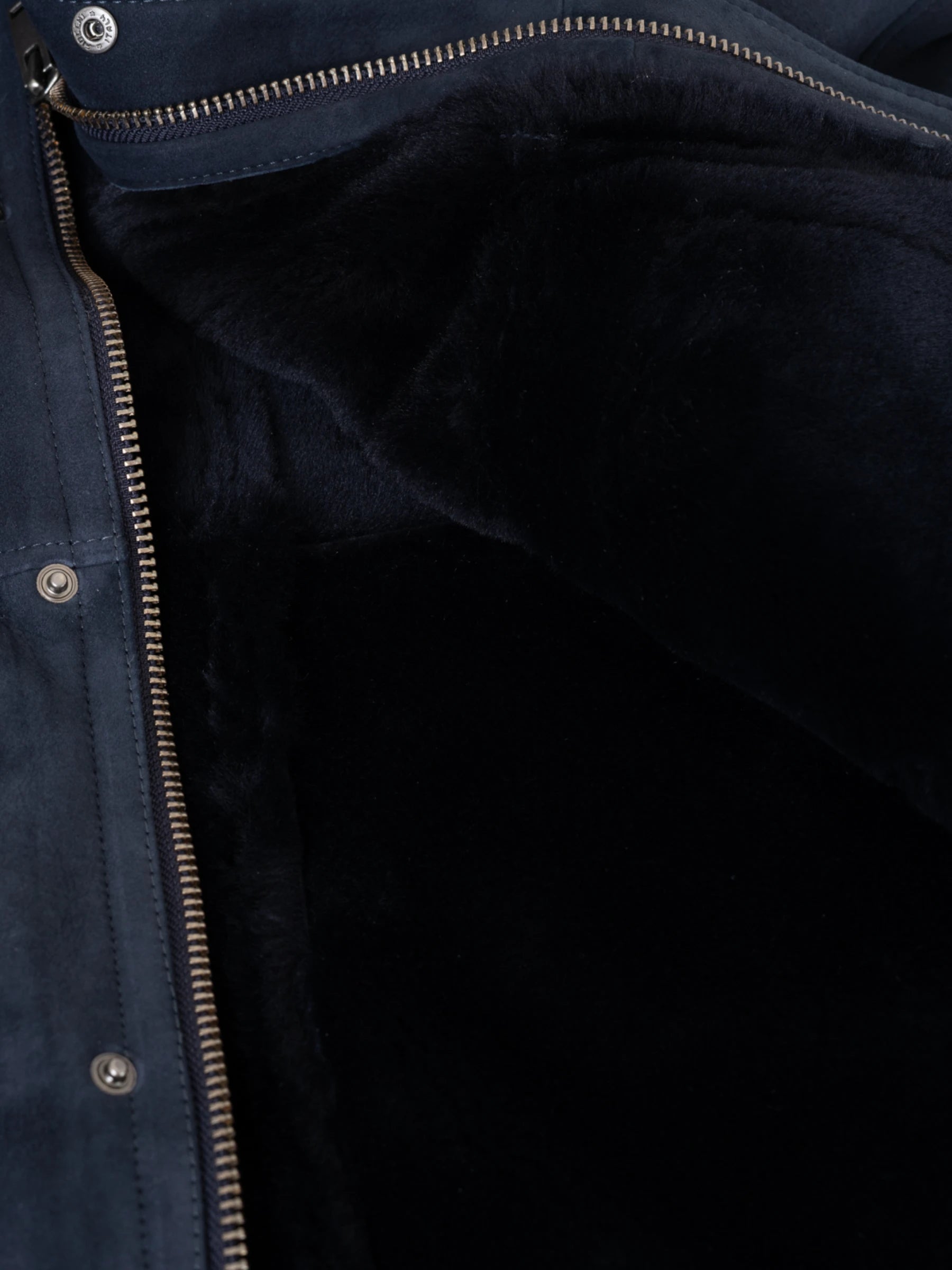 Mayson Shearling Jacket - Donkerblauw