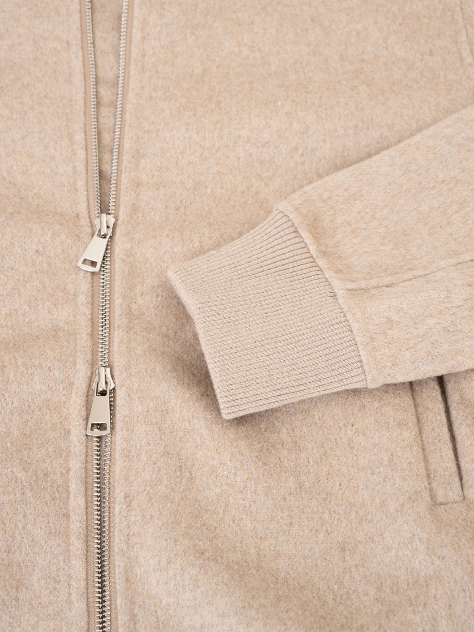 Mick Bomber Jacket - Beige